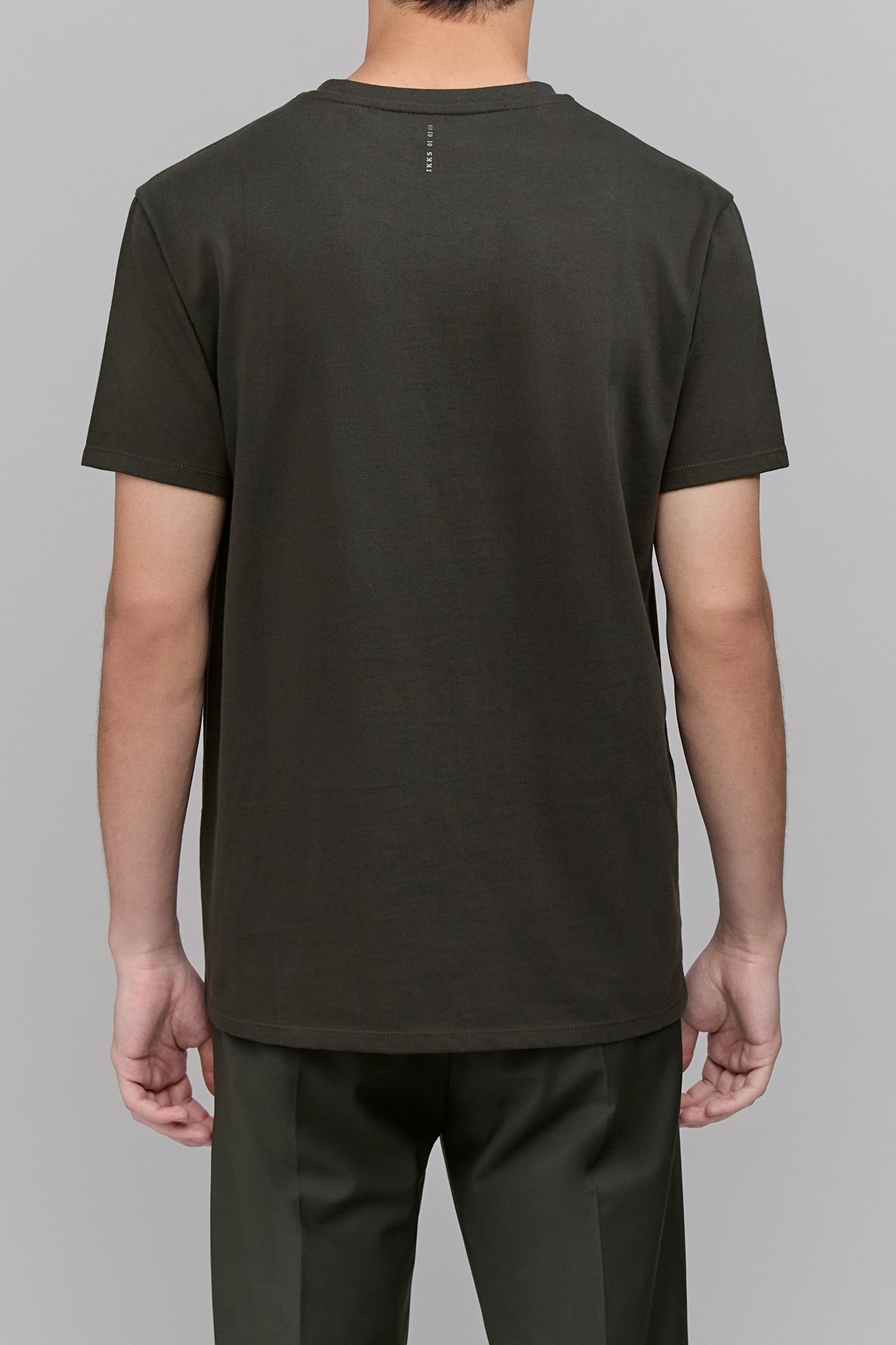 DARK GREEN DRY FAST T-SHIRT WITH RUBBER IMAGE 2