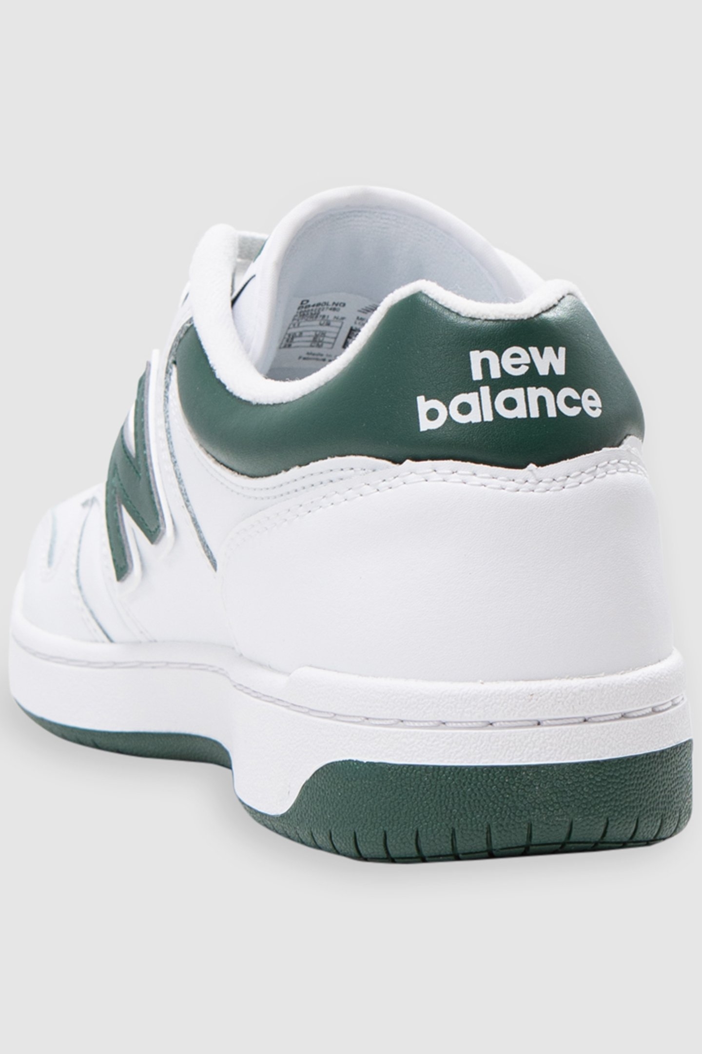 NEW BALANCE 480 WHITE AND GREEN TRAINERS 3