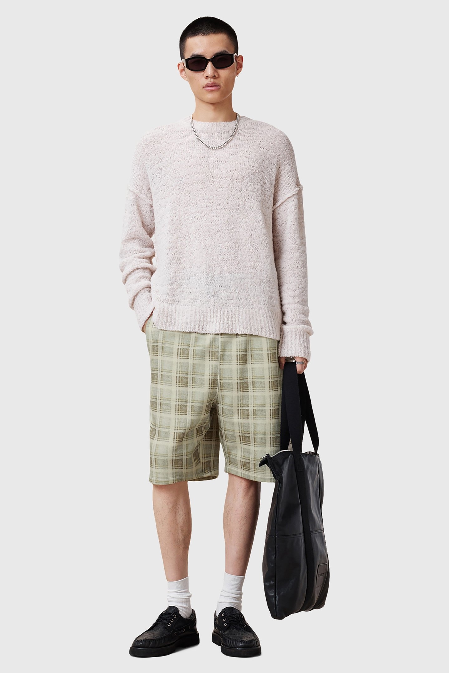 BENJI SWEATSHORT DUSTY LIGHT BROWN 2