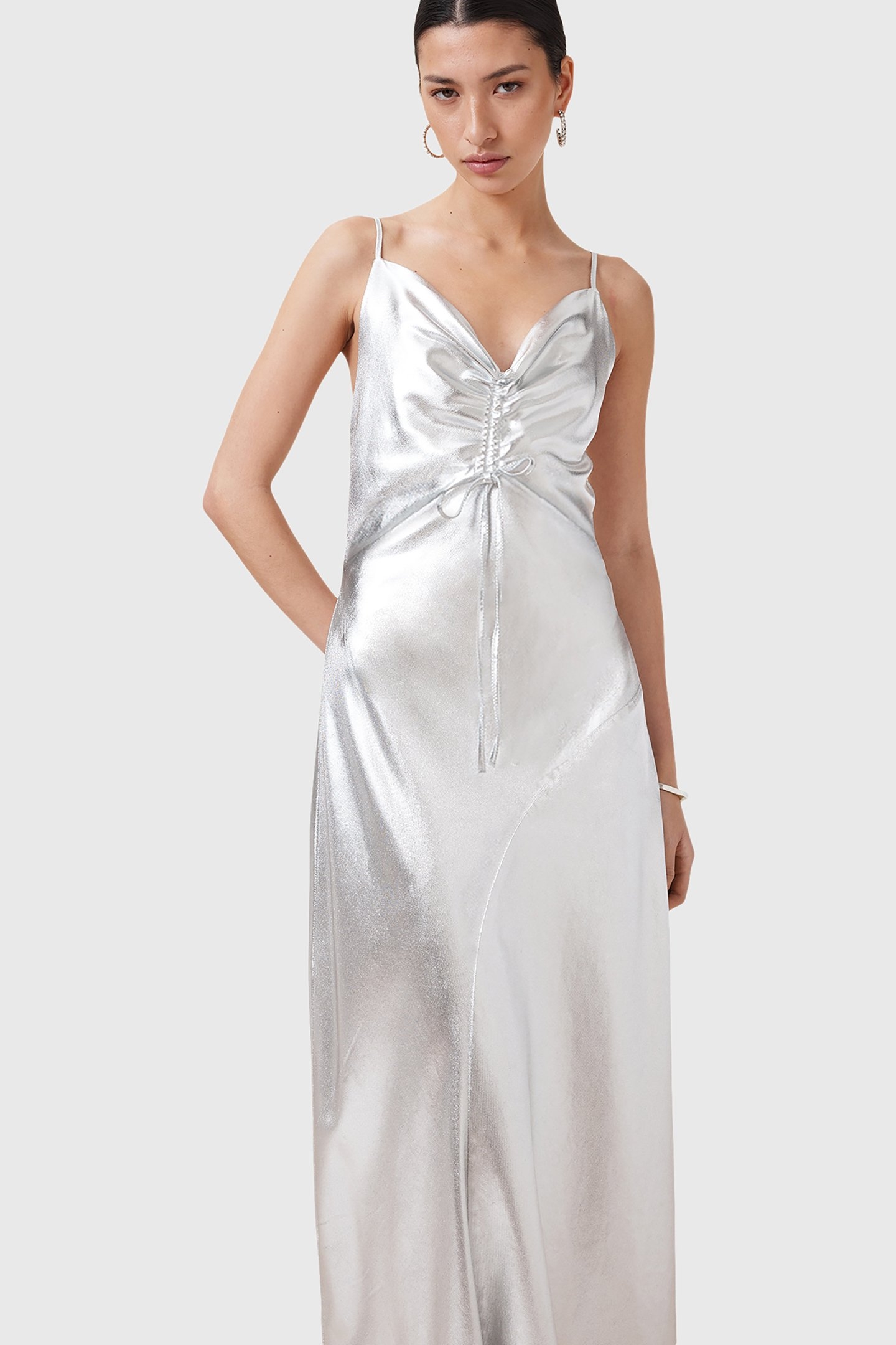 ALEXIA DRESS METALLIC SILVER 5