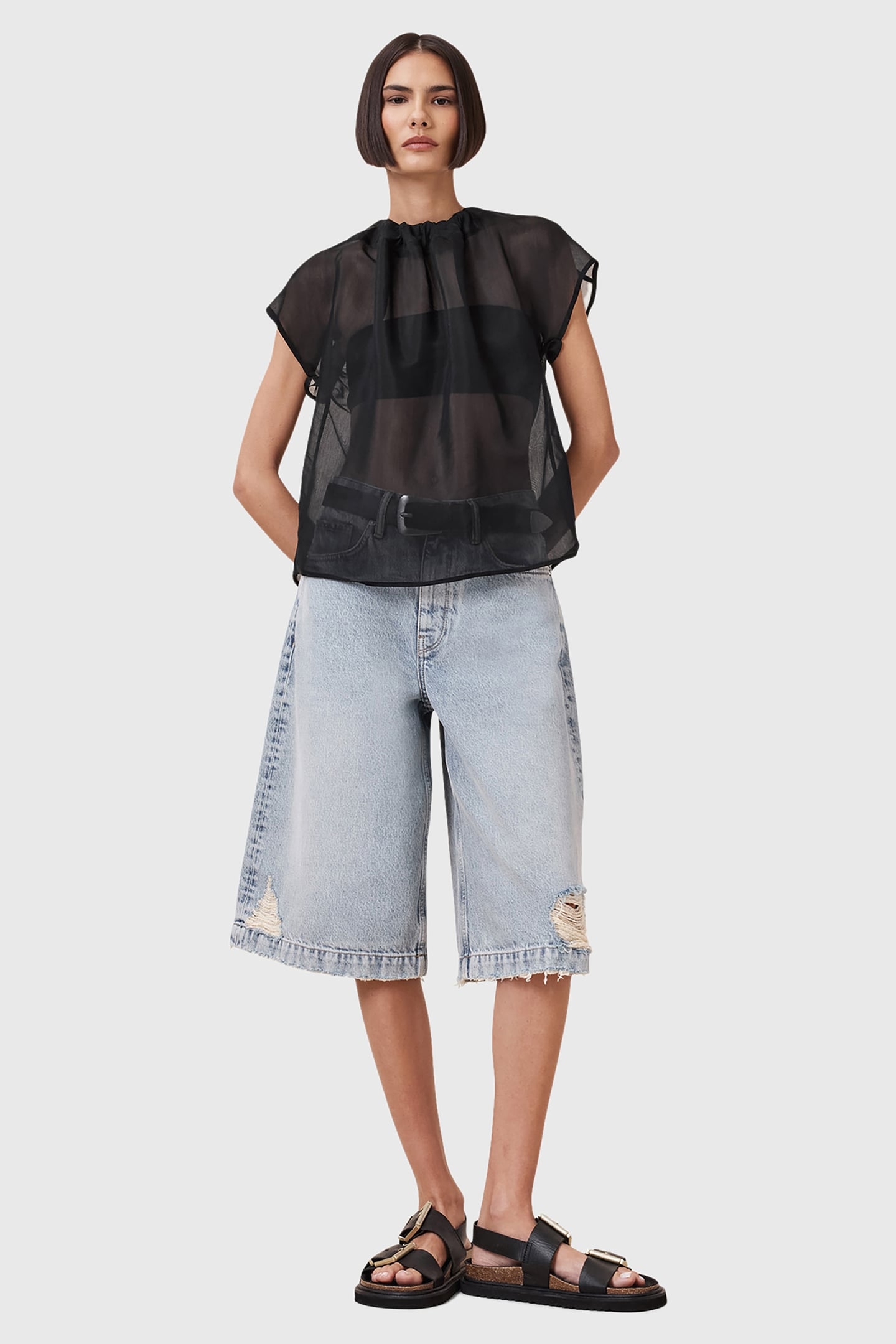 TRISHA SHEER TOP BLACK 3