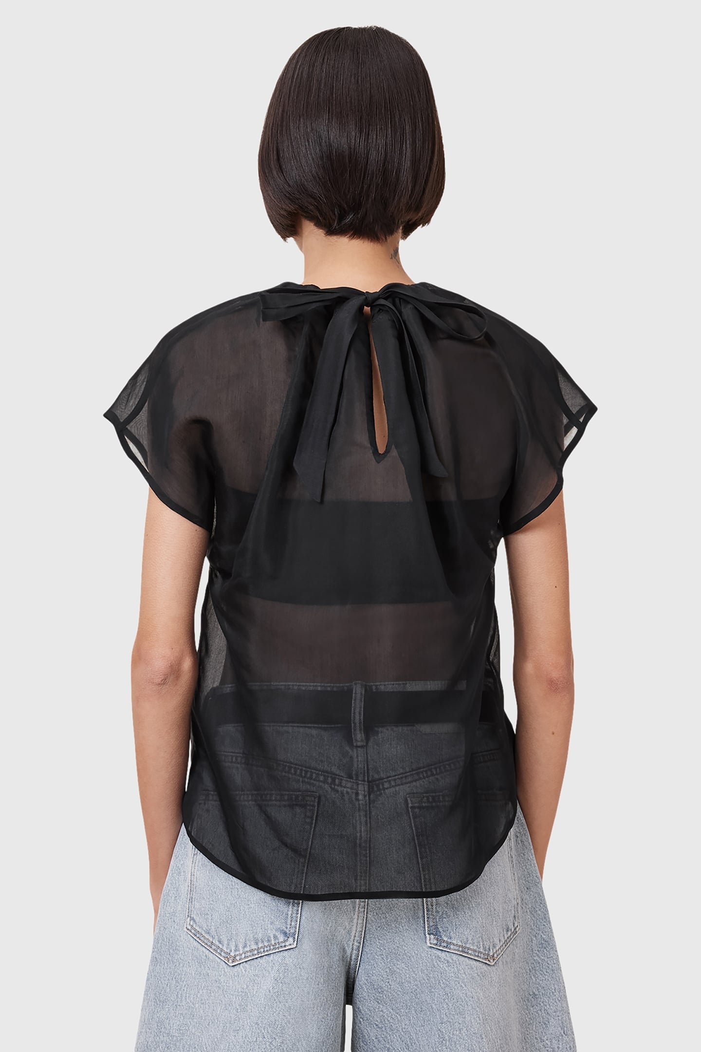 TRISHA SHEER TOP BLACK 2