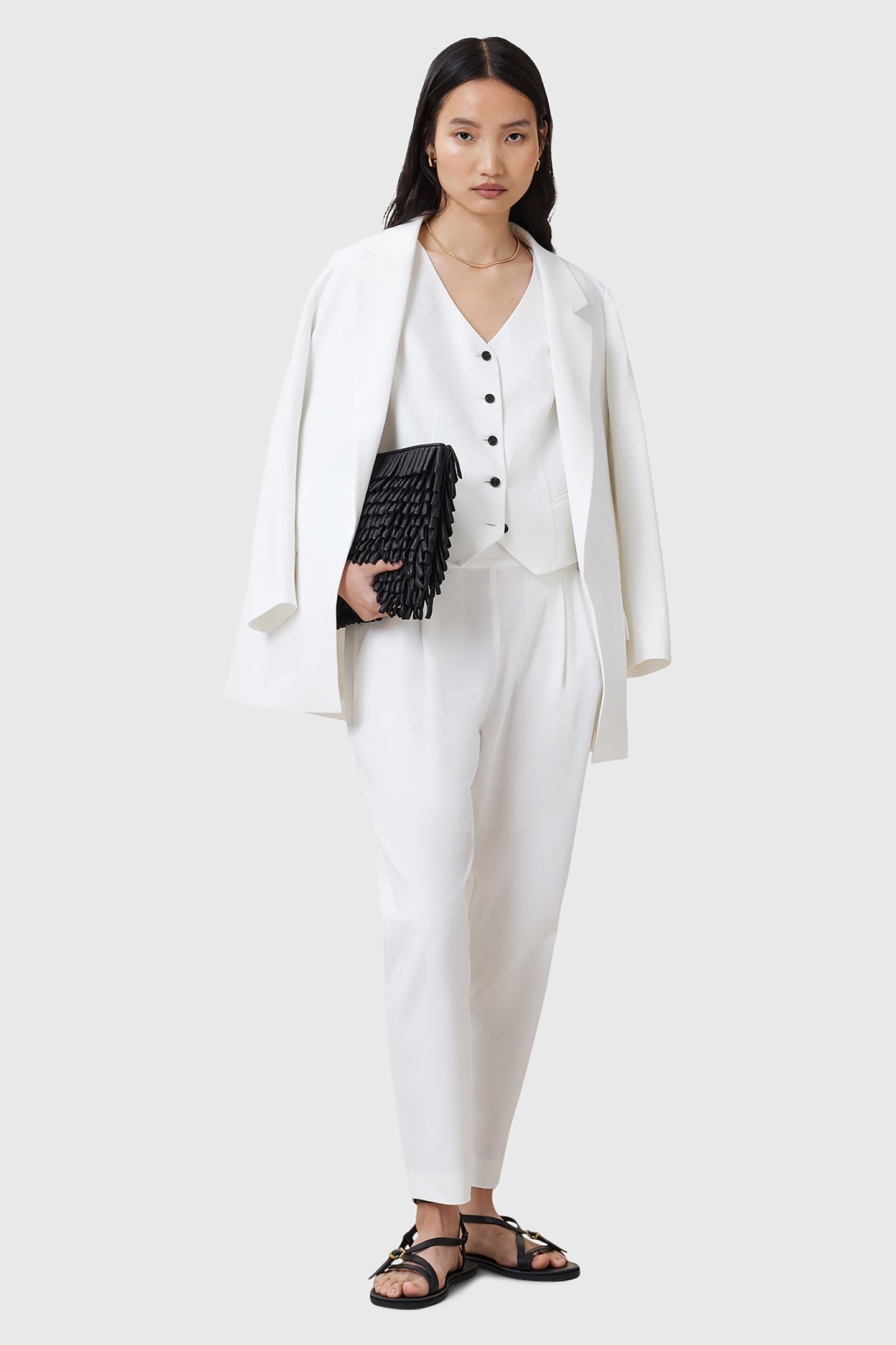 ALEIDA TRI WAISTCOAT WHITE 5