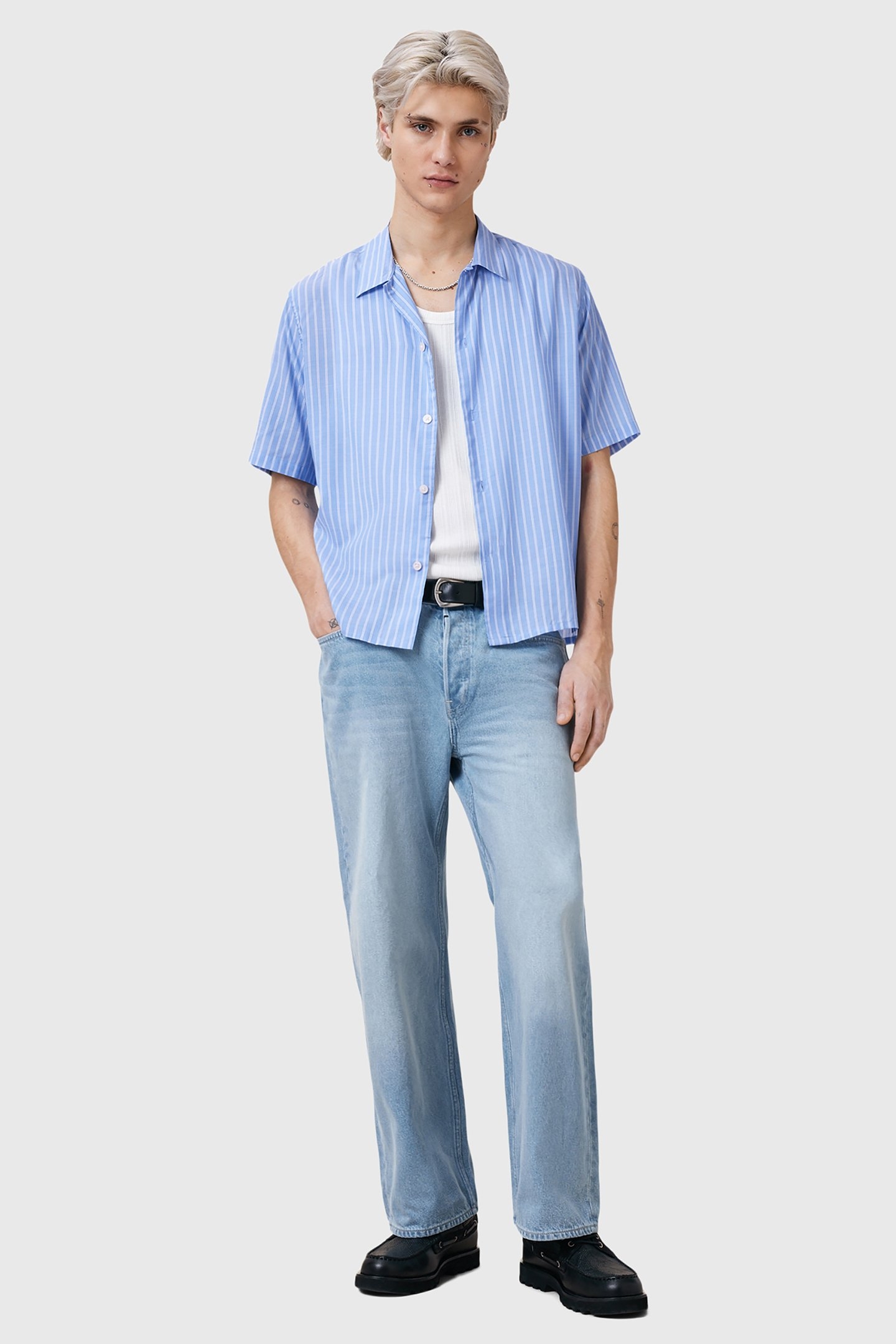 ARRAN SS SHIRT AREO BLUE 3