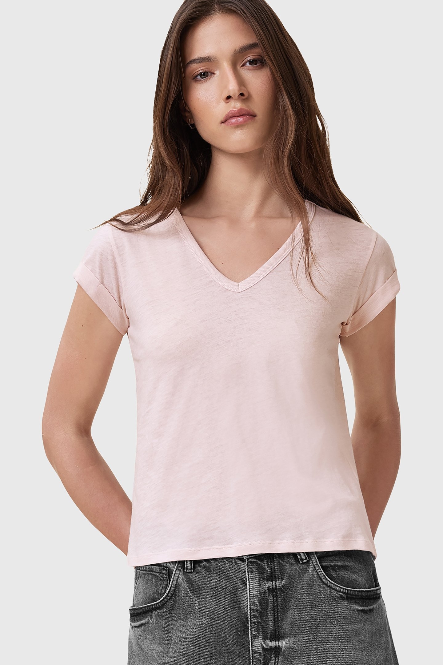 ANNA V TEE MAUVE CHALK PINK 1