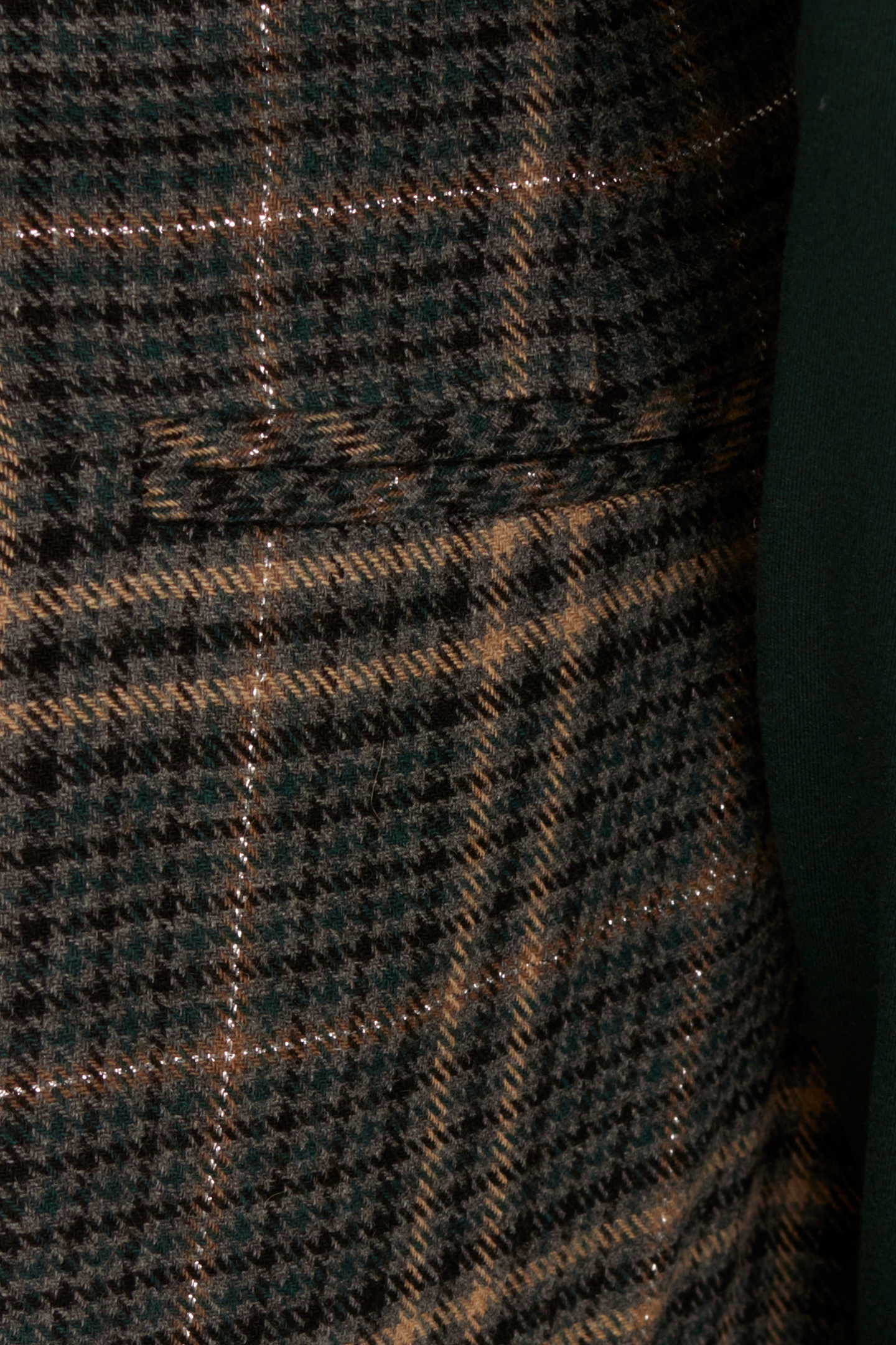 WIDE CHECKE PANTS GREEN 6