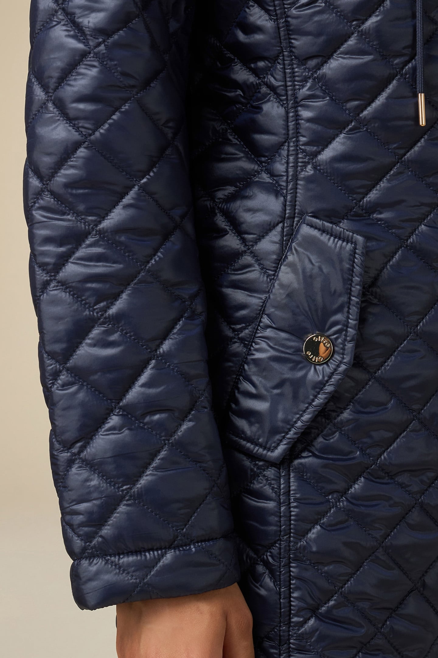 LIGHTWEIGHT MIDI DOWN JACKET BLUE 4