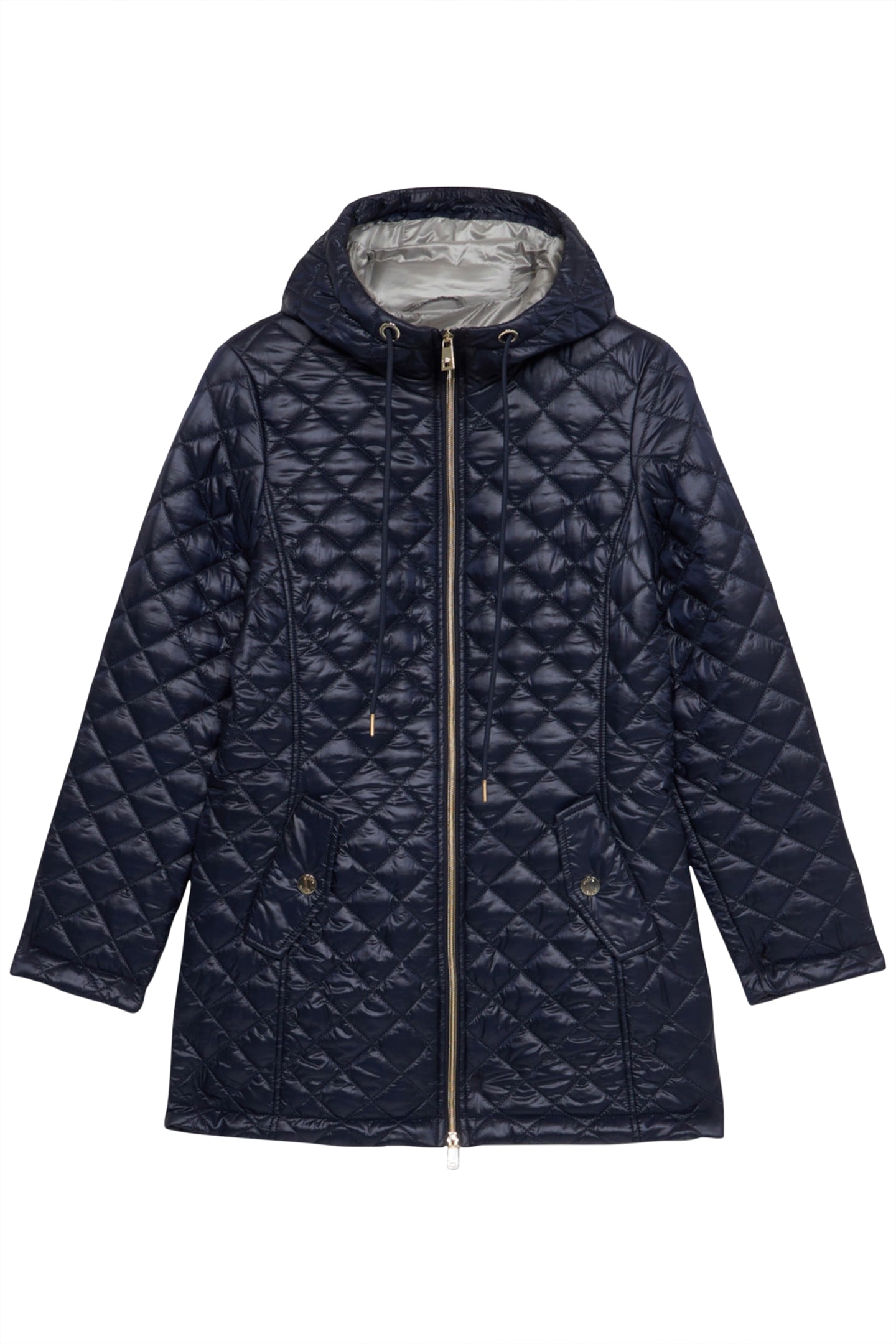 LIGHTWEIGHT MIDI DOWN JACKET BLUE 3