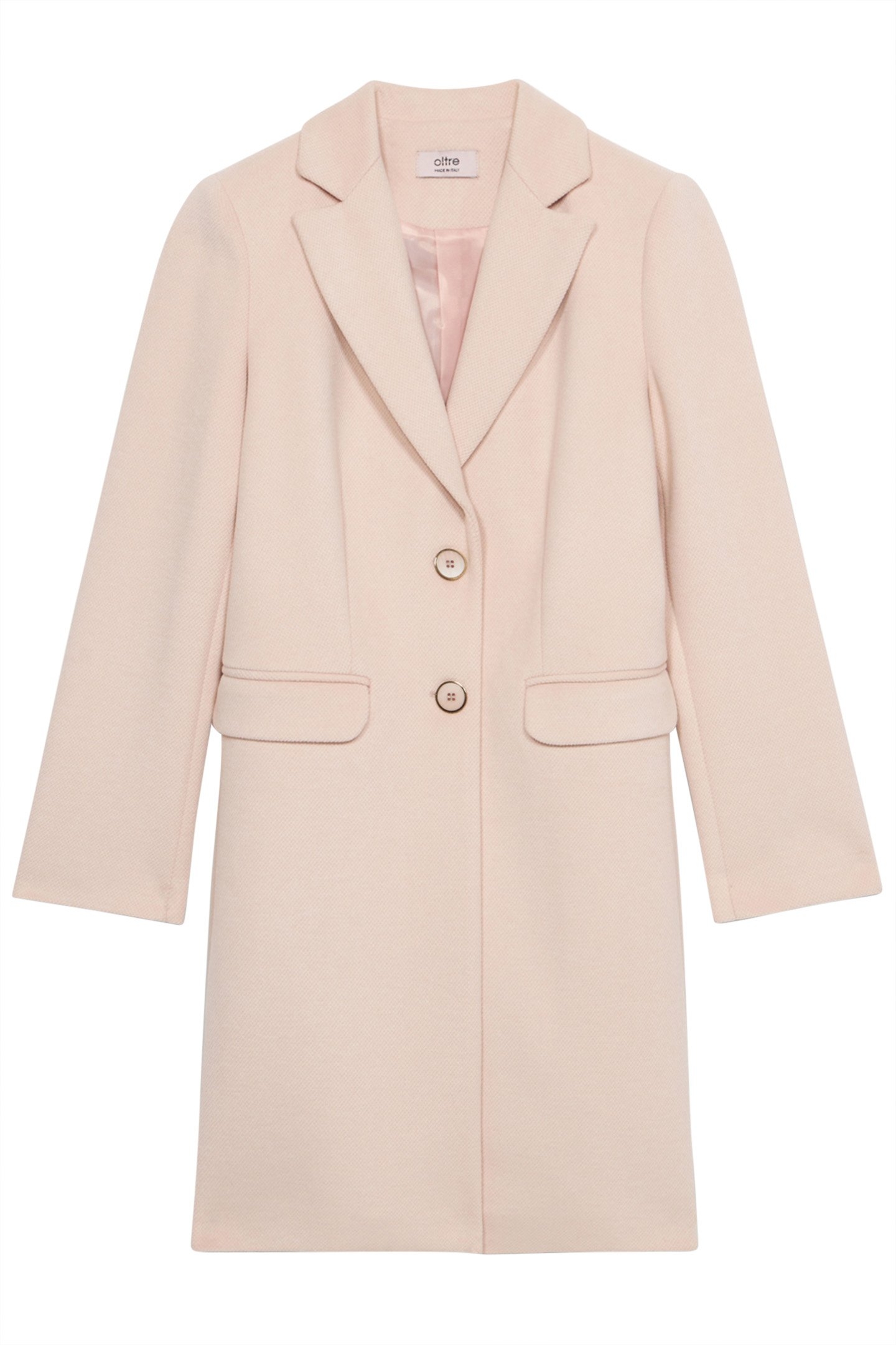 SINGLE-BREASTED COAT WITH POCKETS PINK 3