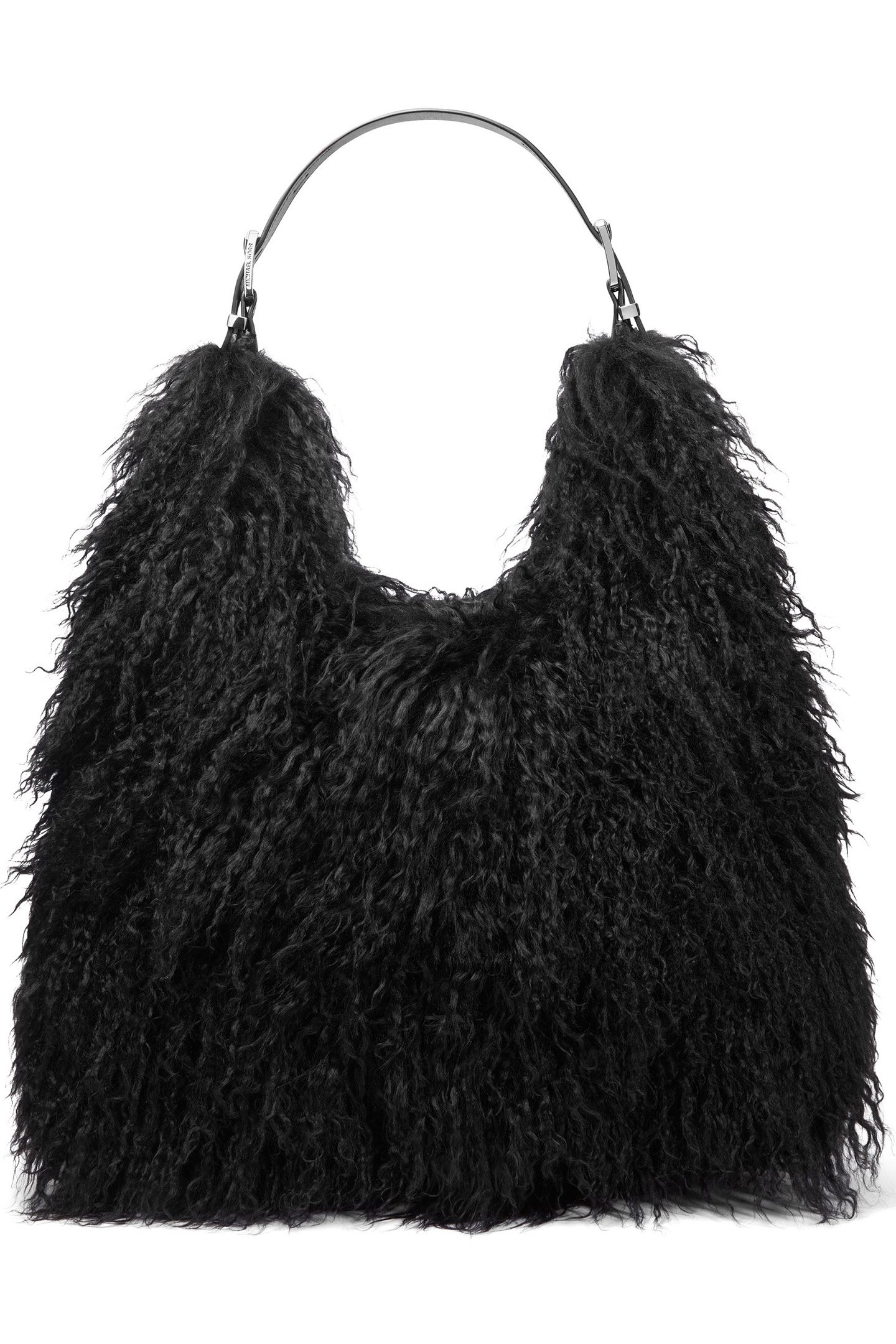 LARGE HOBO SHOULDER BACK WITH FRINGE DETAIL IN BLACK 1