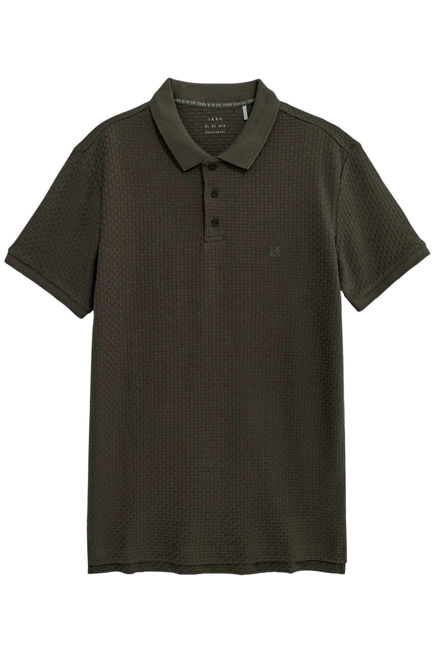 KHAKI KNIT POLO SHIRT BRONZE 4