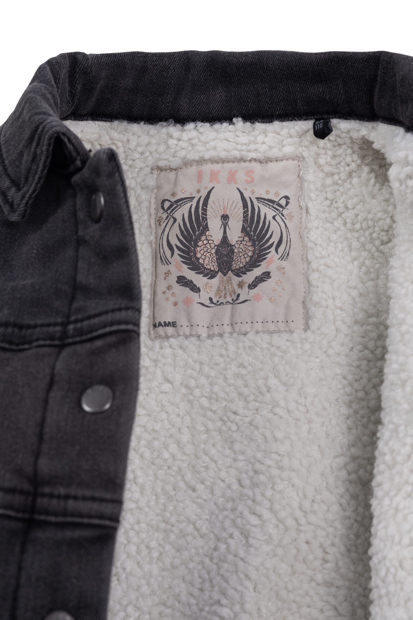 GIRL'S GREY FADED DENIM JACKET WITH LINING 4