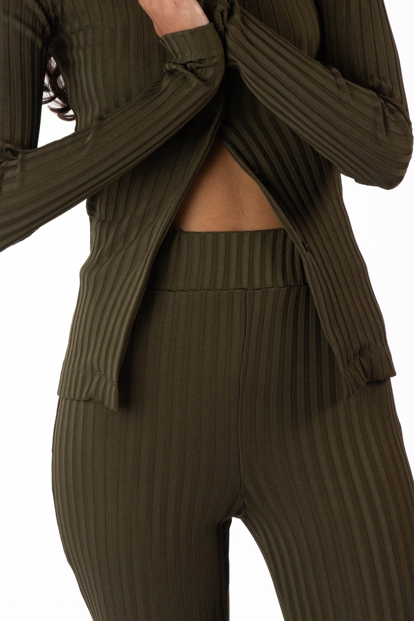 RIBBED PANTS KHAKI 6