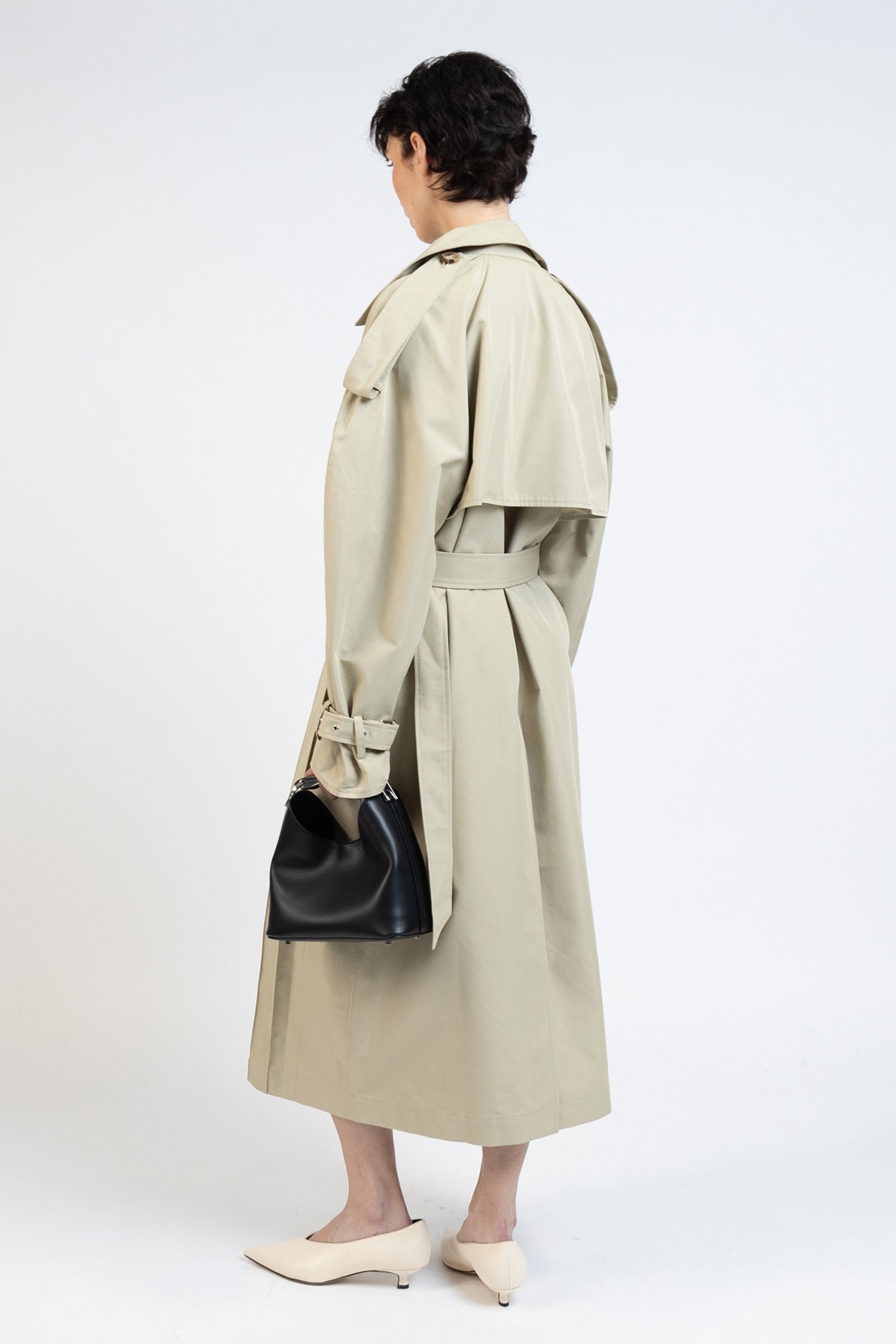 GABARDINE TRENCH COAT BEIGE 2