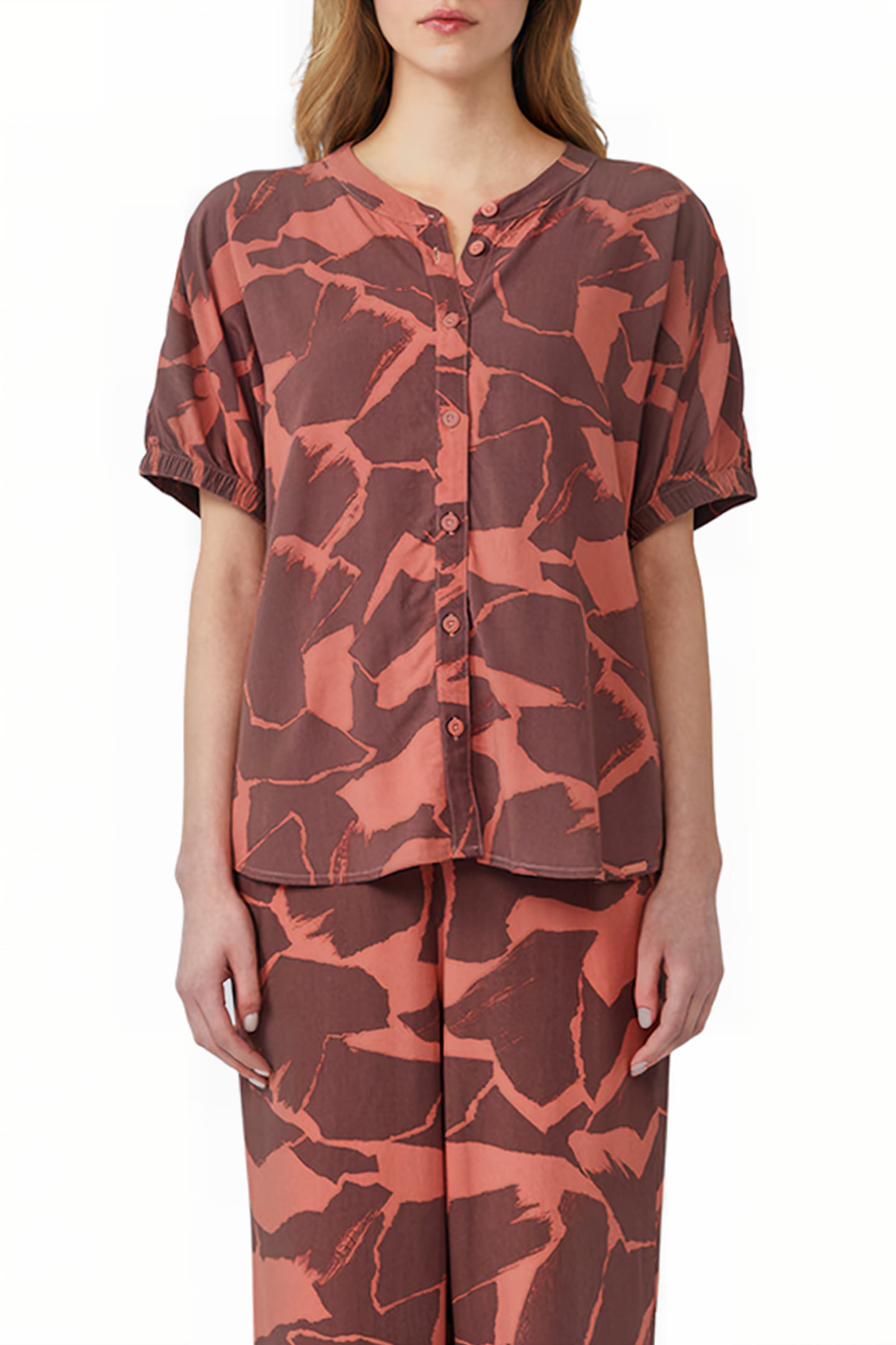 S.OLIVER-QS BLUSEN ORANGE-RED 1