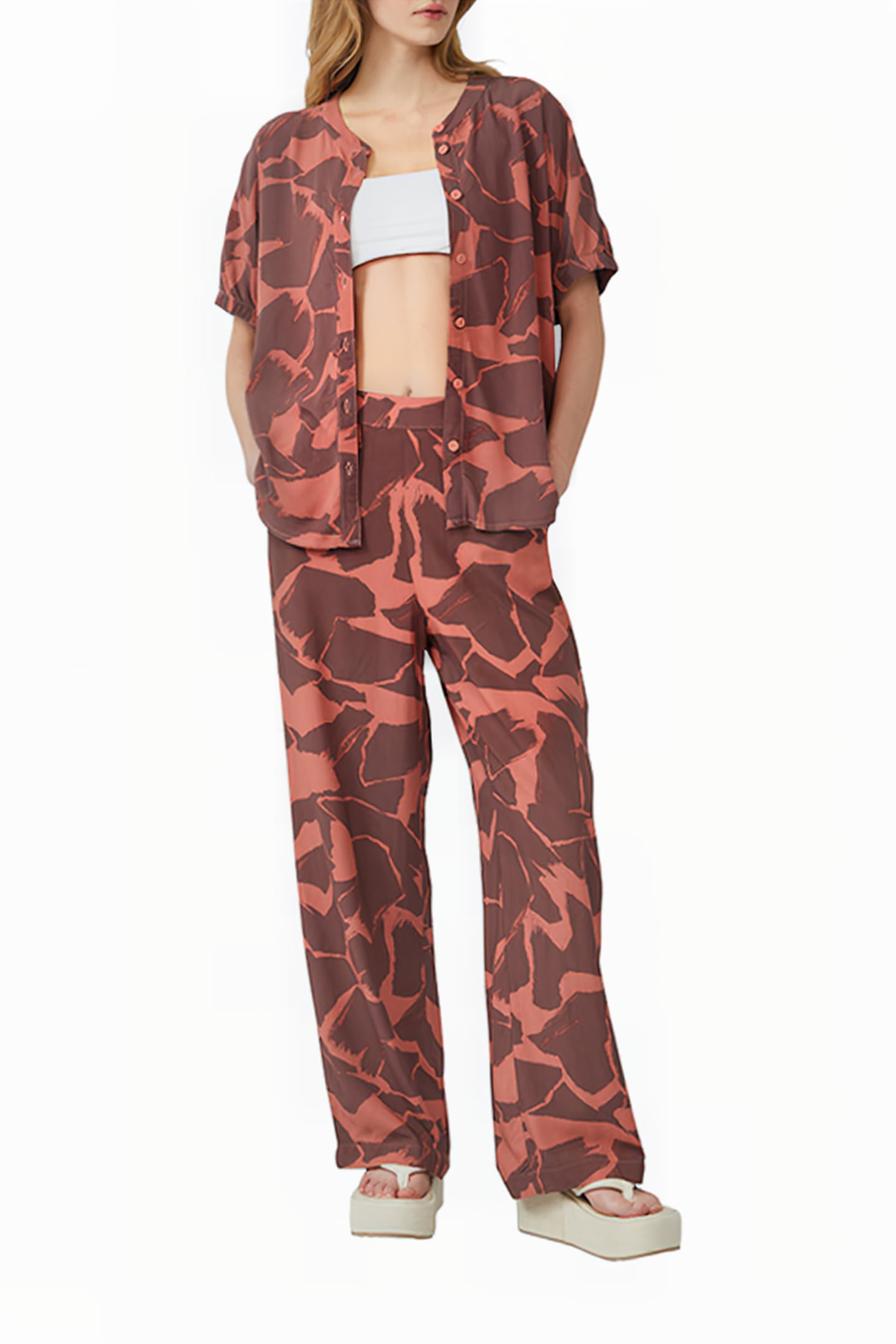 S.OLIVER-QS BLUSEN ORANGE-RED 2