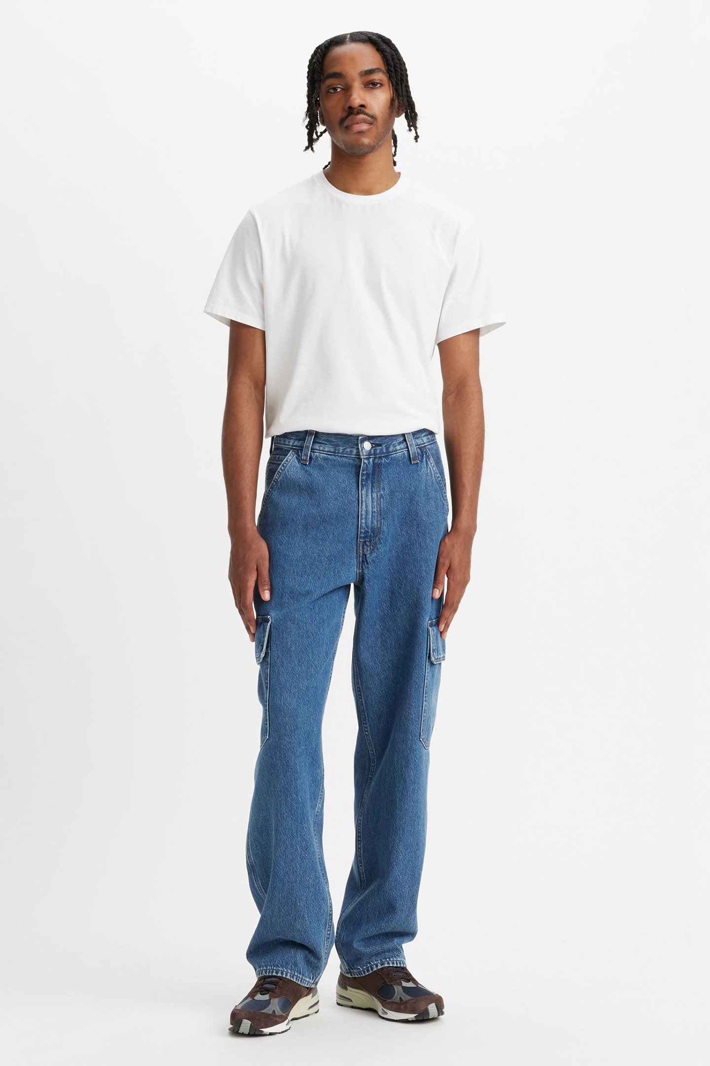 568™ LOOSE STRAIGHT CARGOS BLUE 2