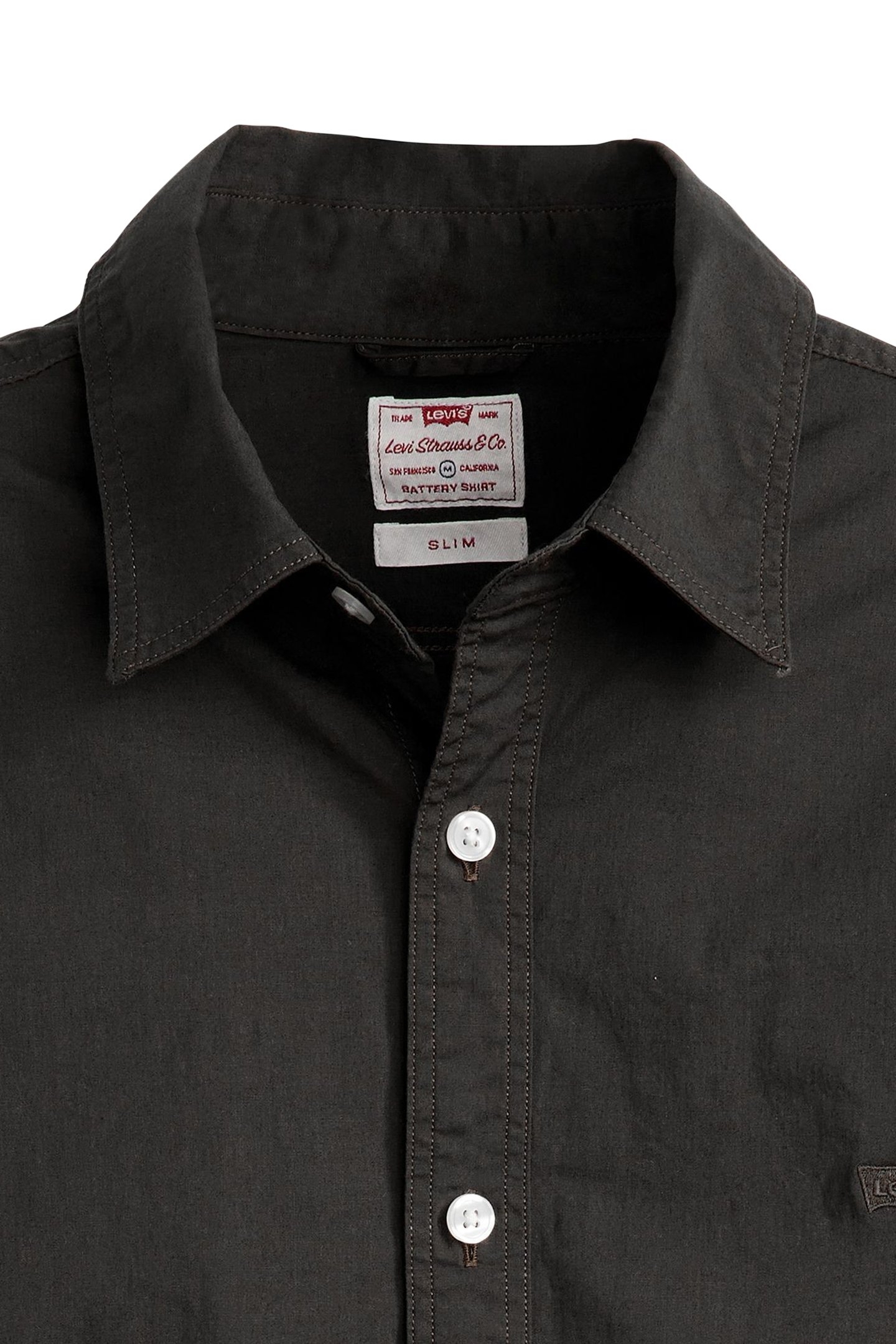 BATTERY HOUSEMARK SLIM FIT SHIRT BLACK 6