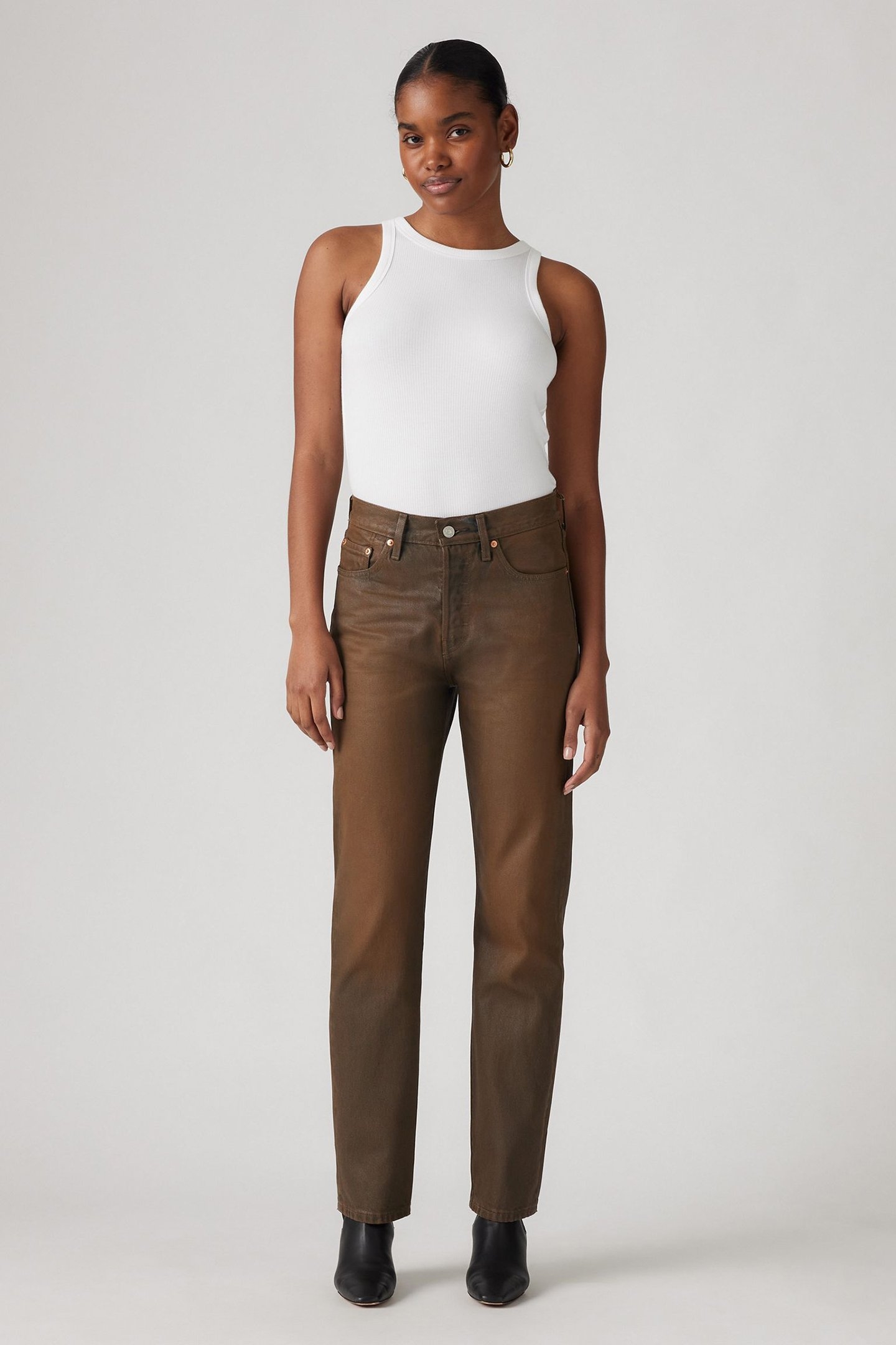 501® ORIGINAL JEANS BROWN 2