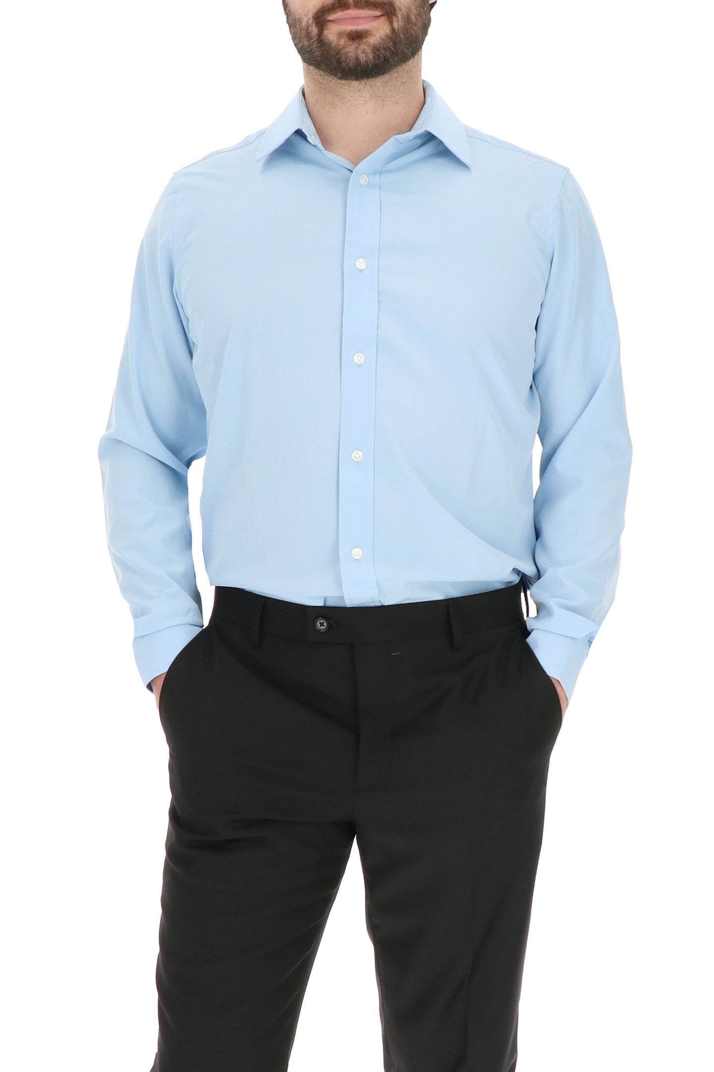 4 WAY STRETCHDRESS SHIRT LIGHT BLUE 4