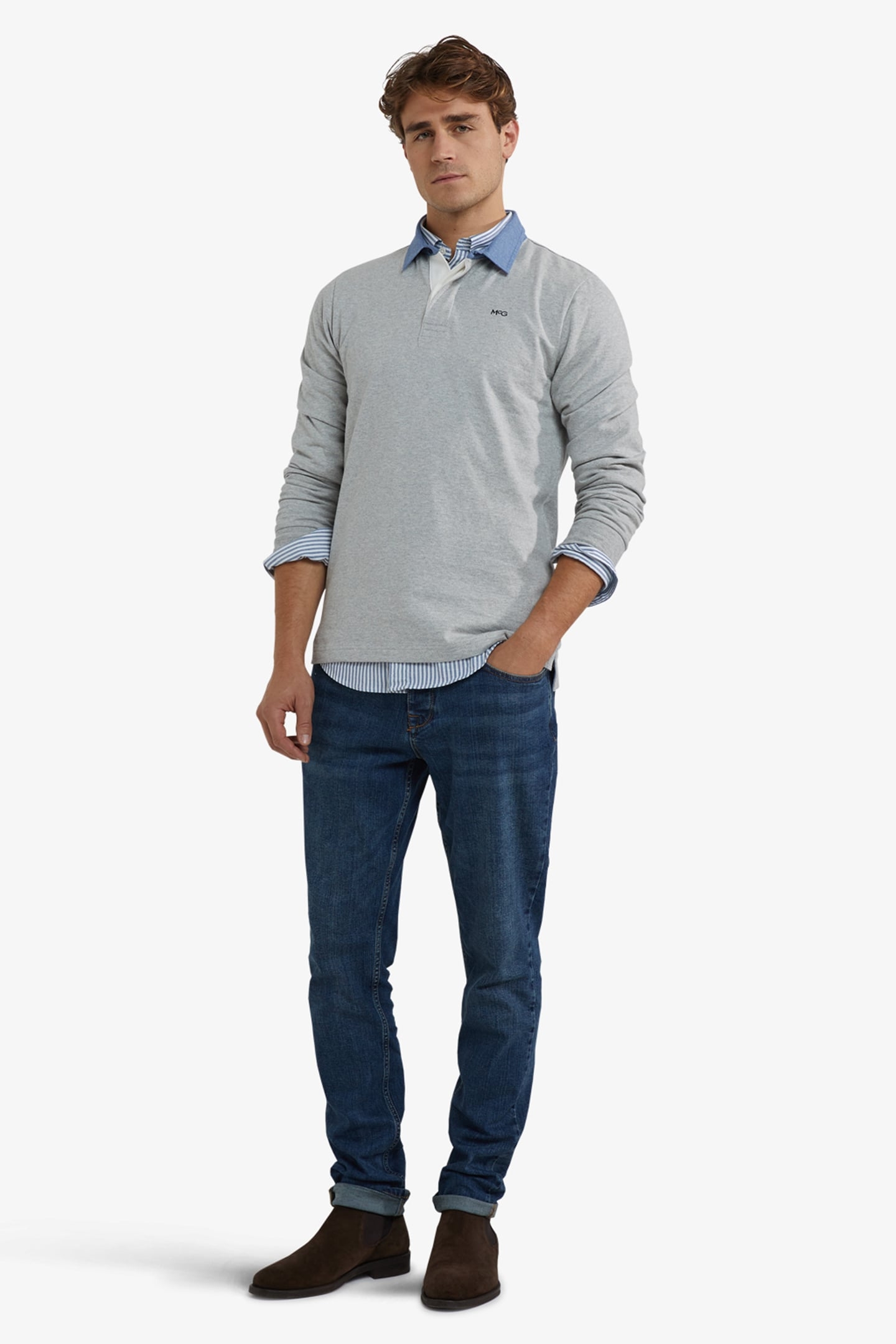 SOLID RUGBY MEDIUM GREY MELANGE 2