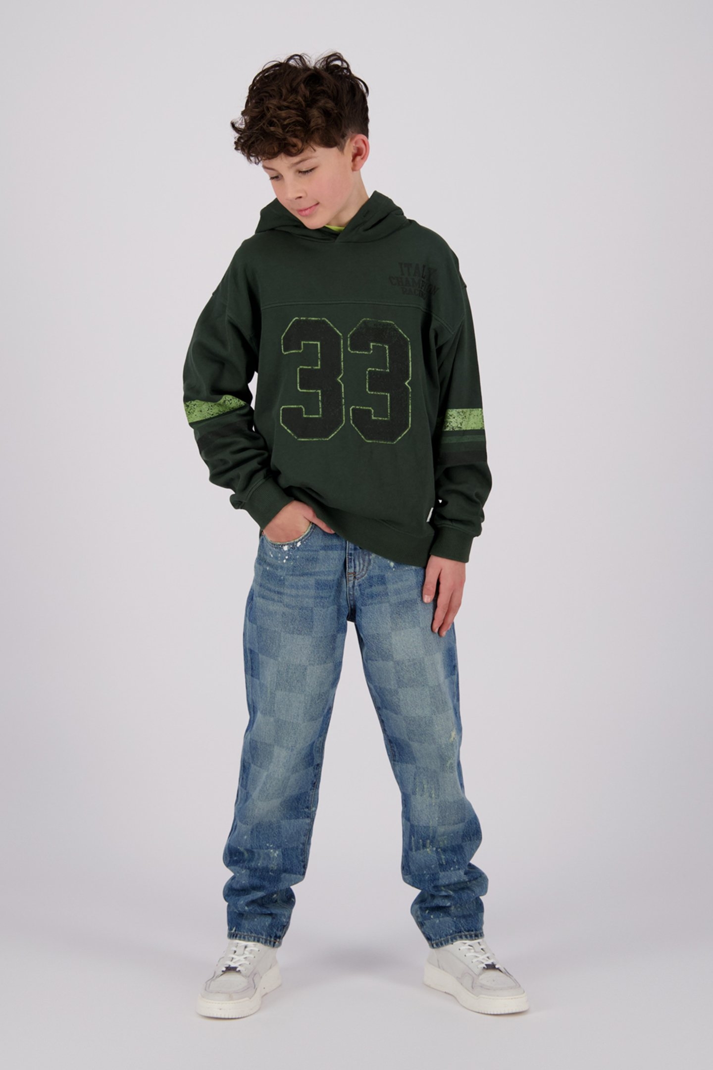 BOYS NACIDO SWEATER RACING GREEN 6