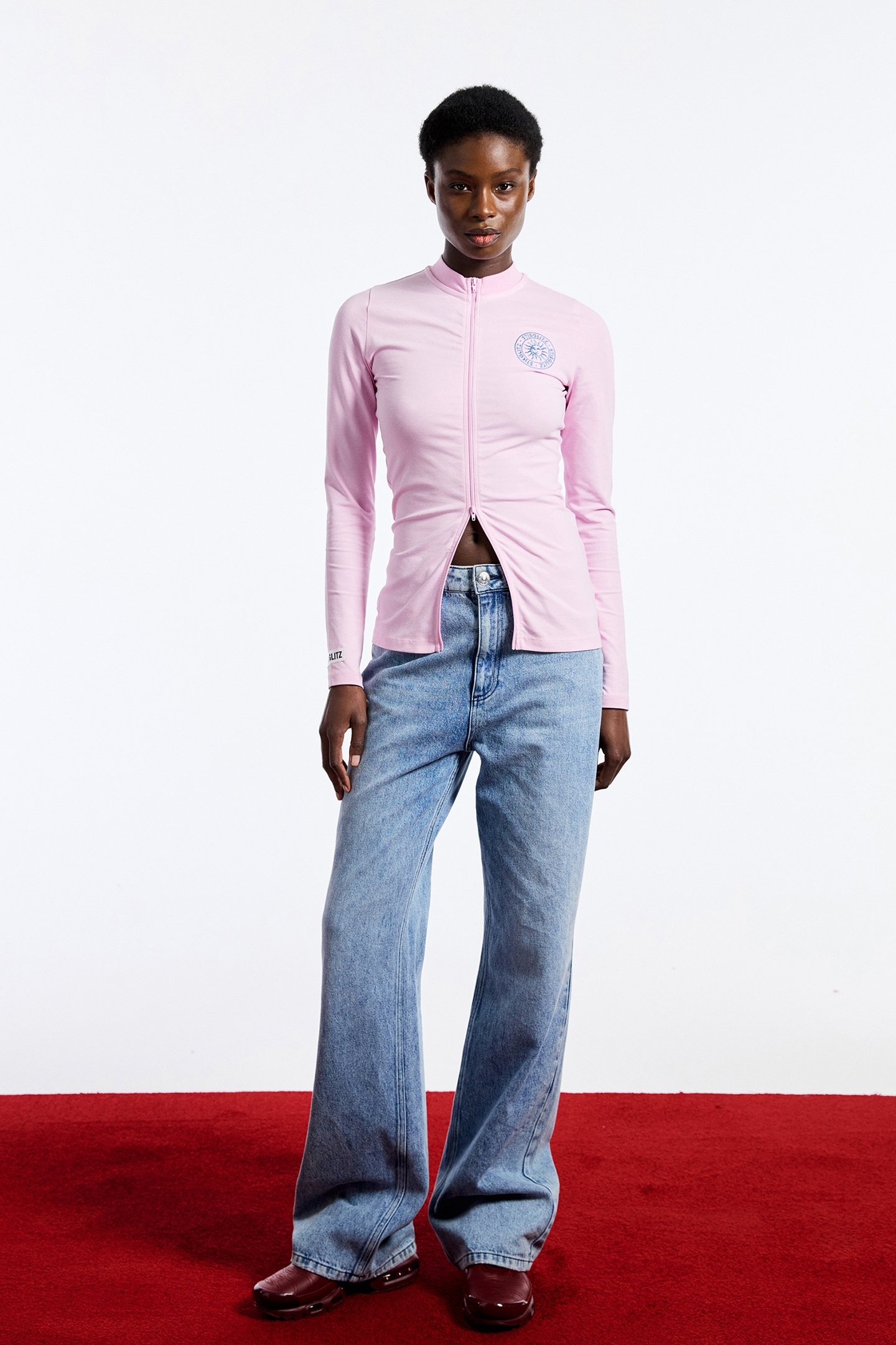 GABY ZIPPED LONGSLEEVE PINK 2