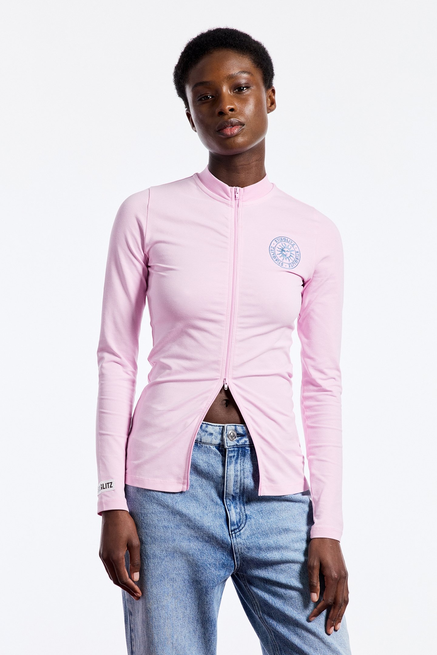 GABY ZIPPED LONGSLEEVE PINK 4