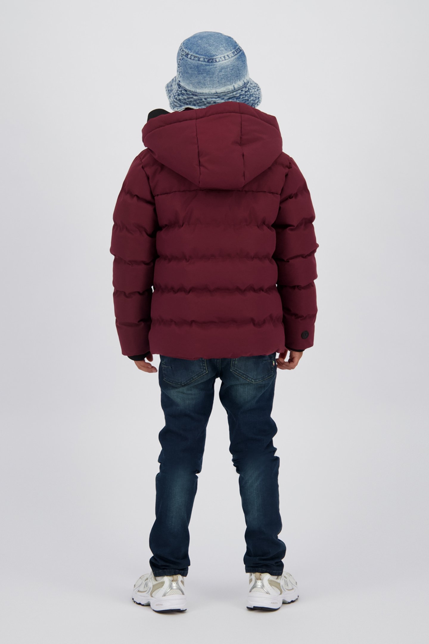 BOYS TIGON JACKET OUTDOOR BURGUNDY RED 2