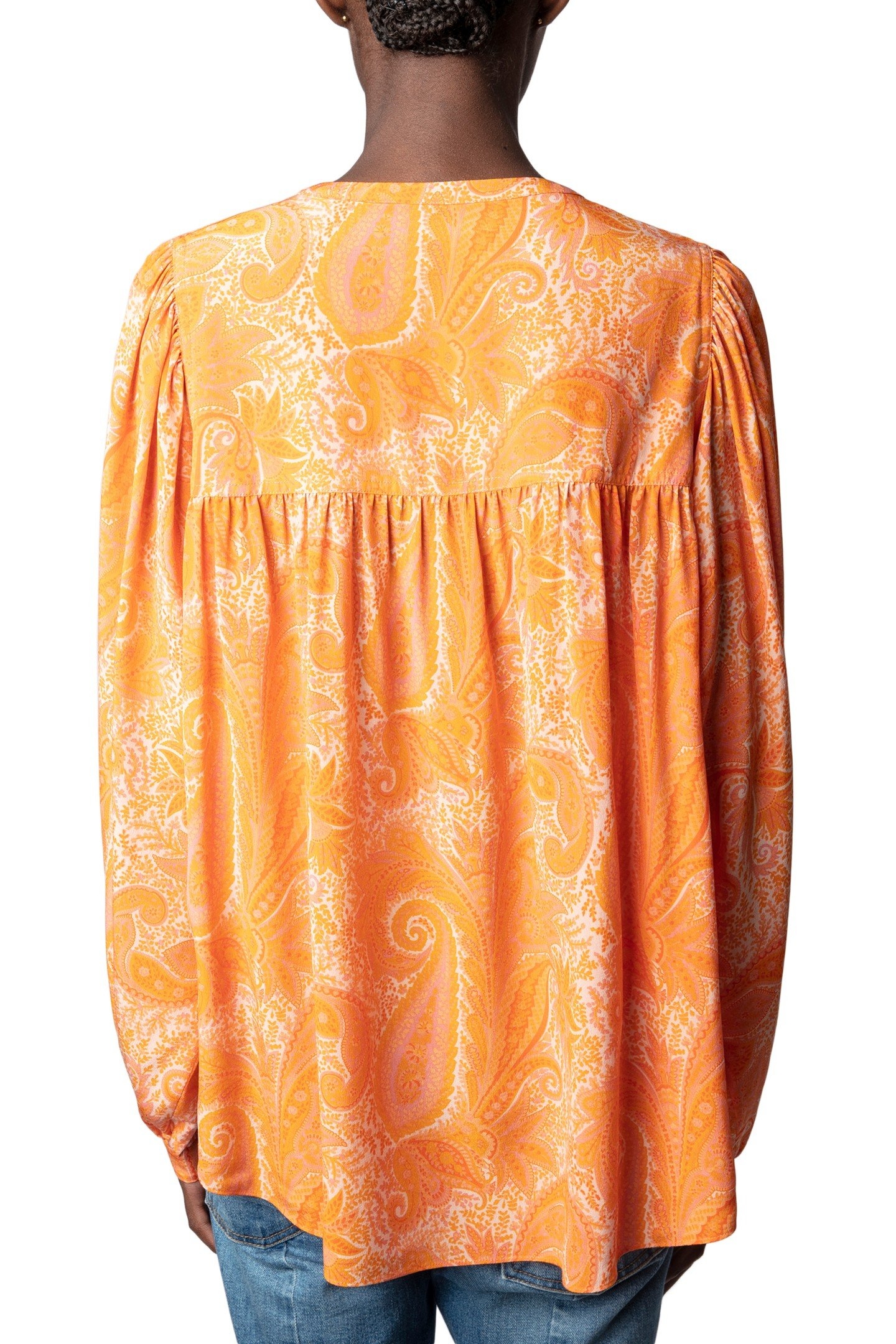 TIGY PAISLEY BLOUSE CORAIL 2