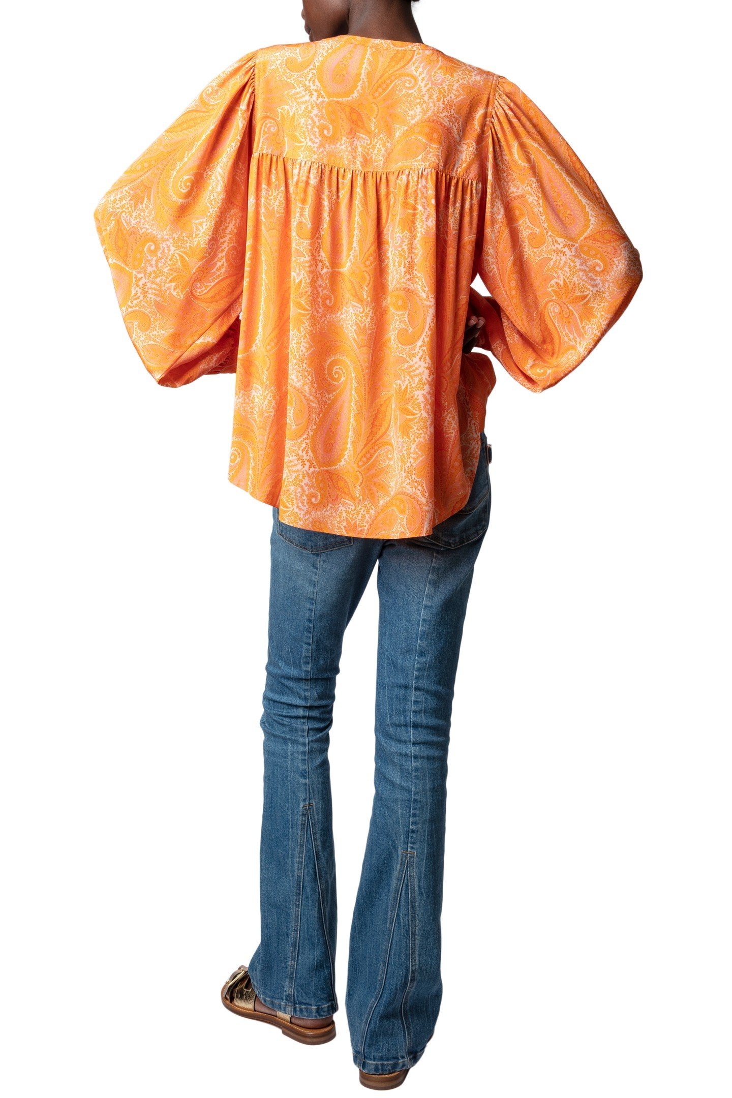 TIGY PAISLEY BLOUSE CORAIL 6