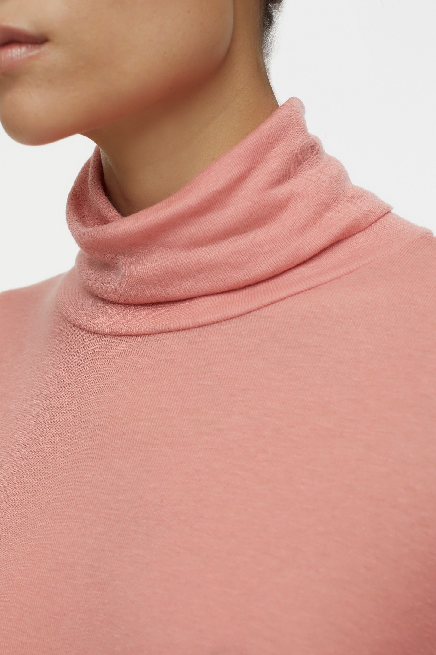 TURTLE NECK LONGSLEEVE T-SHIRTS ROSE DUST 6