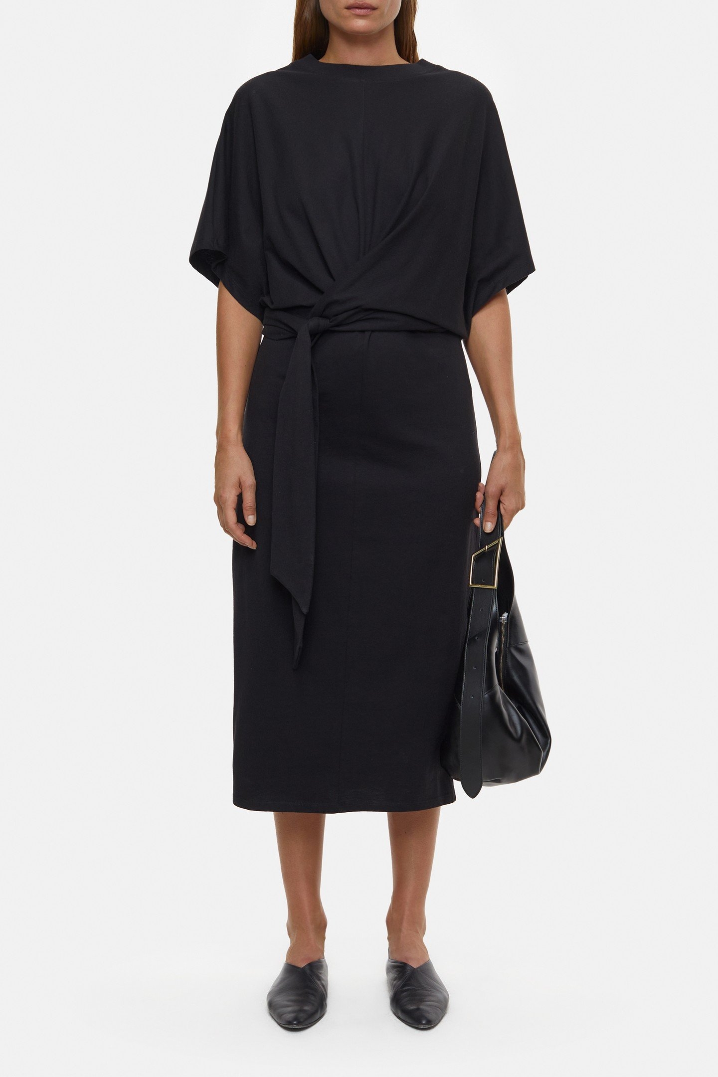 WRAP DRESS BLACK 5