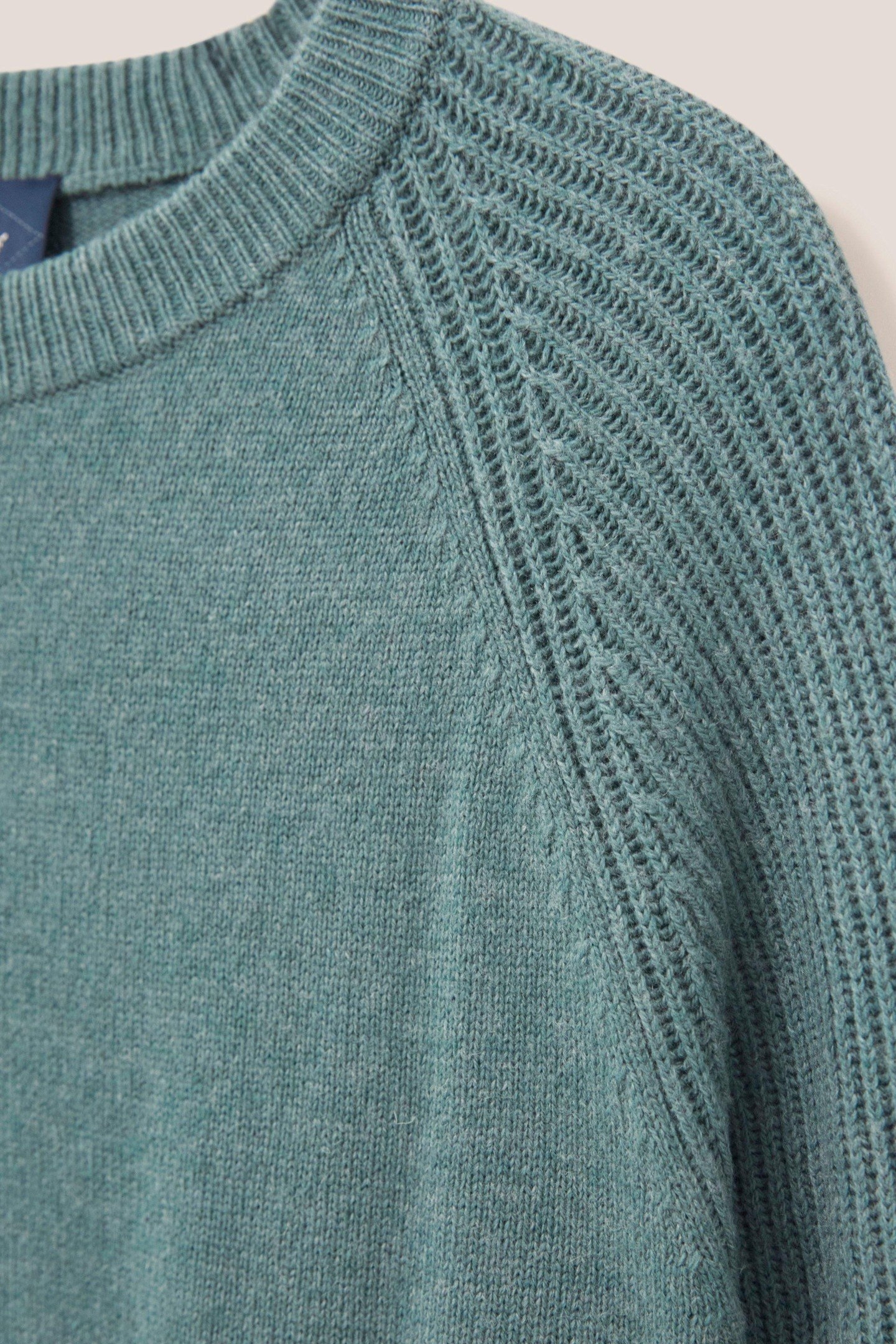 CREW NECK JUMPER MID TEAL 3