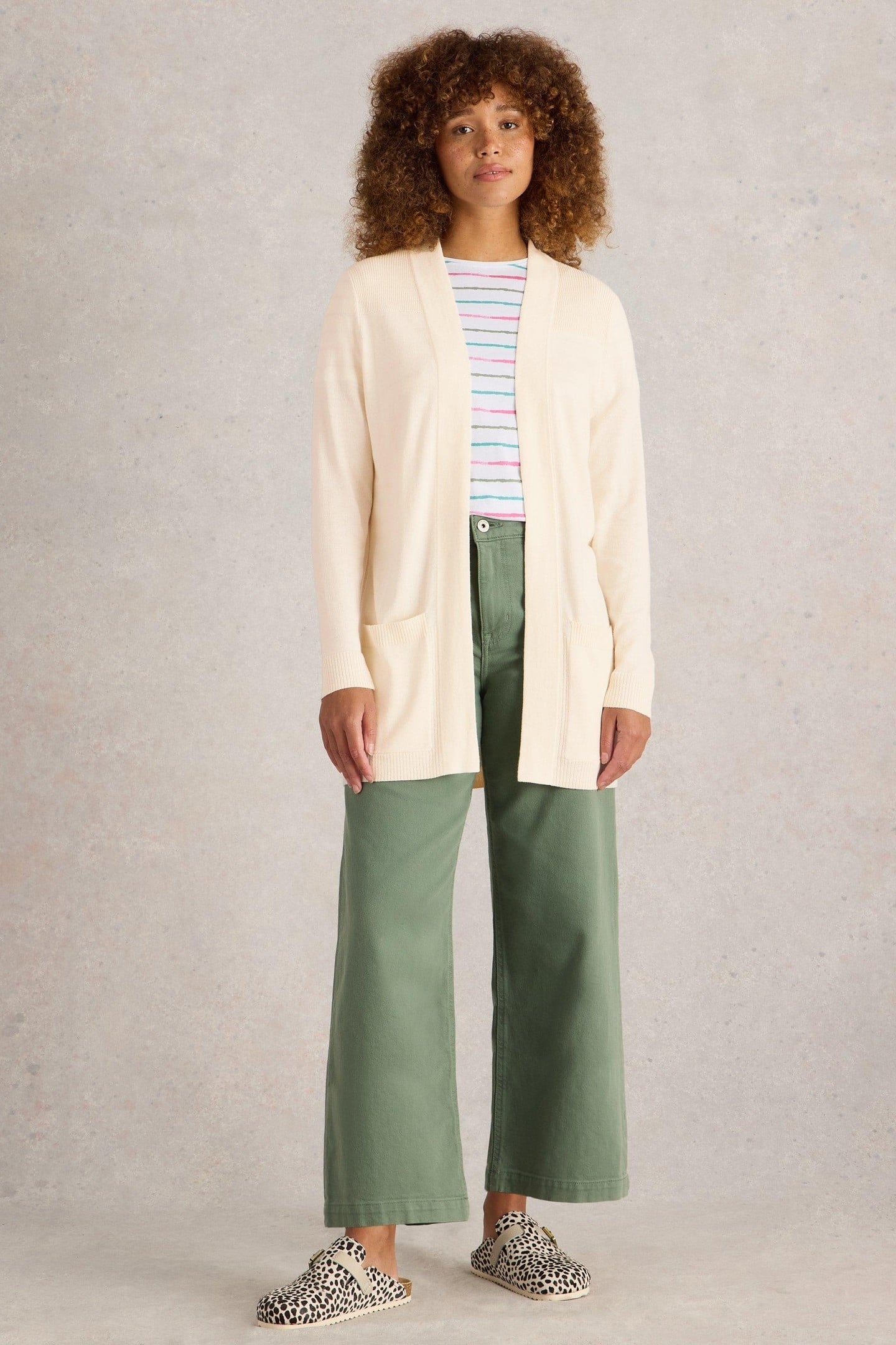 TANYA LONGLINE CARDI LIGHT NATURAL 1