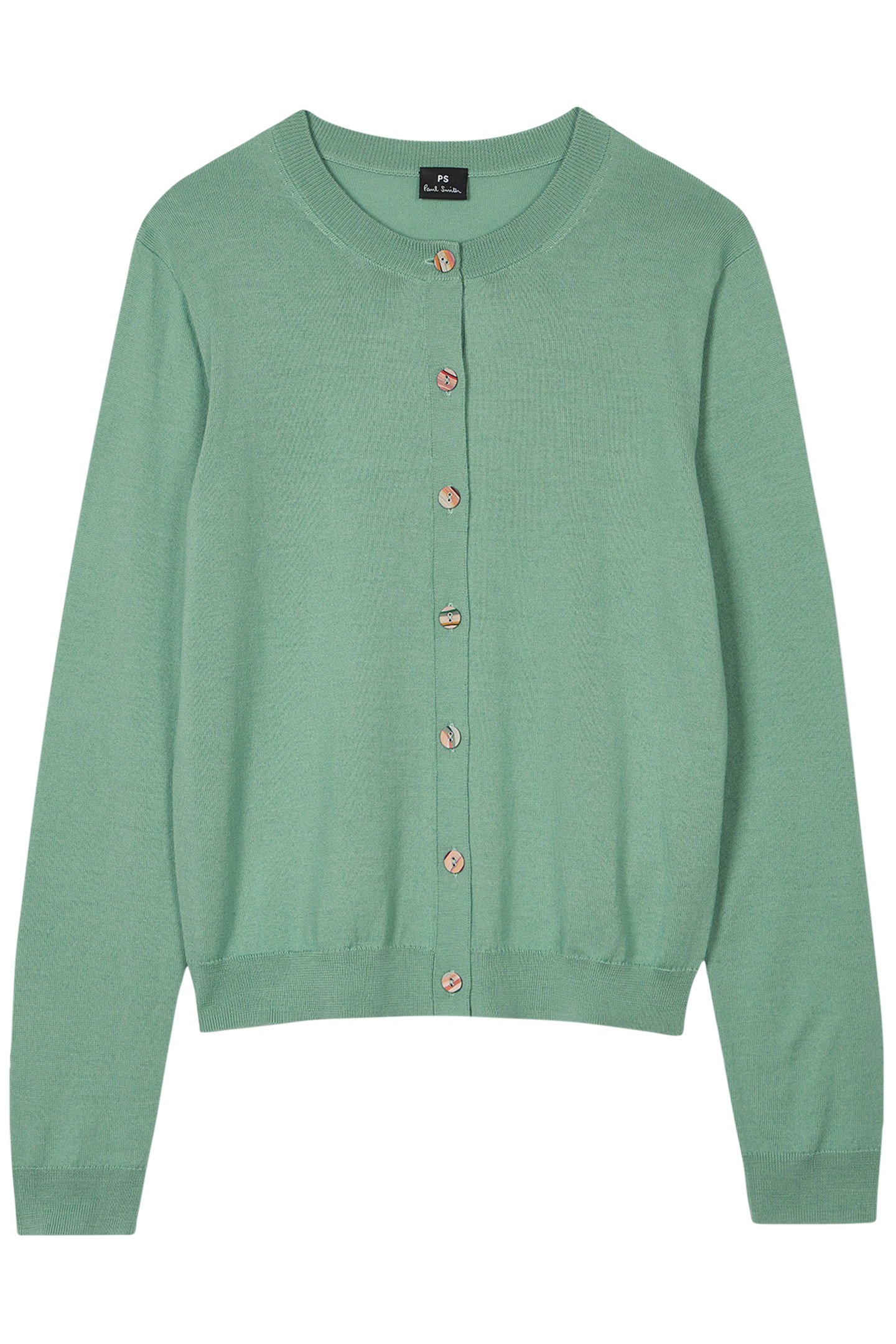 KNITTED CARDIGAN BUTTON THRU PETROL BLUE 1