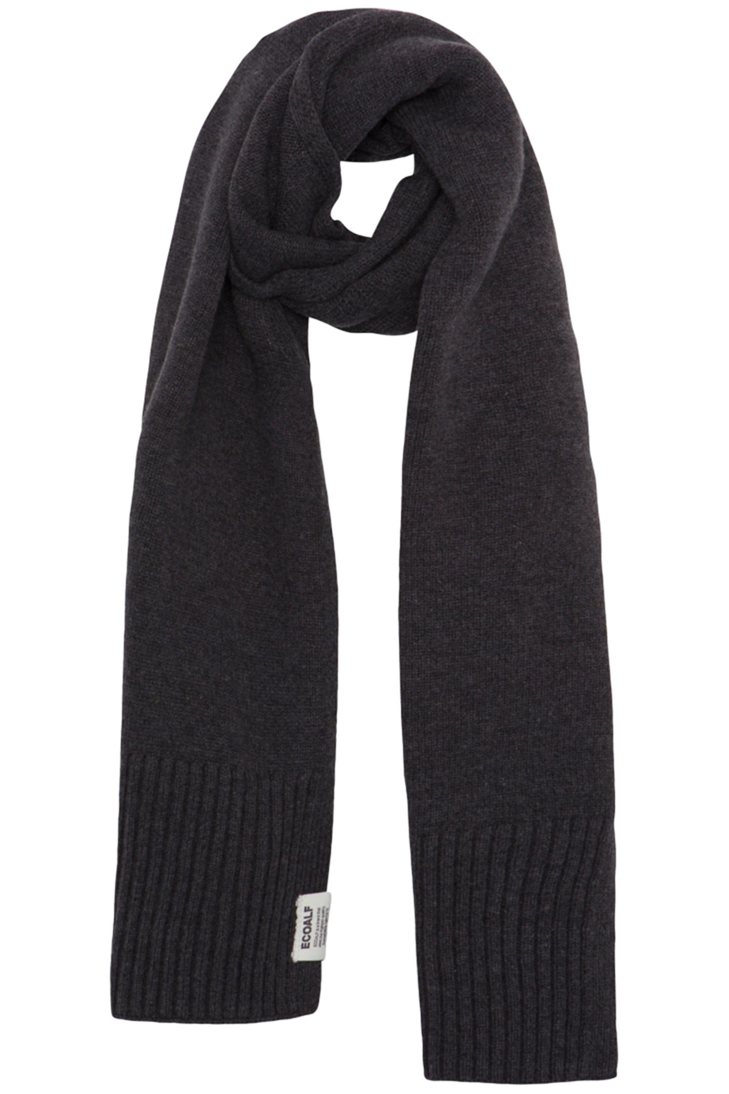 UNISEX WOOLALF SCARF DARK GREY MELANGE 1