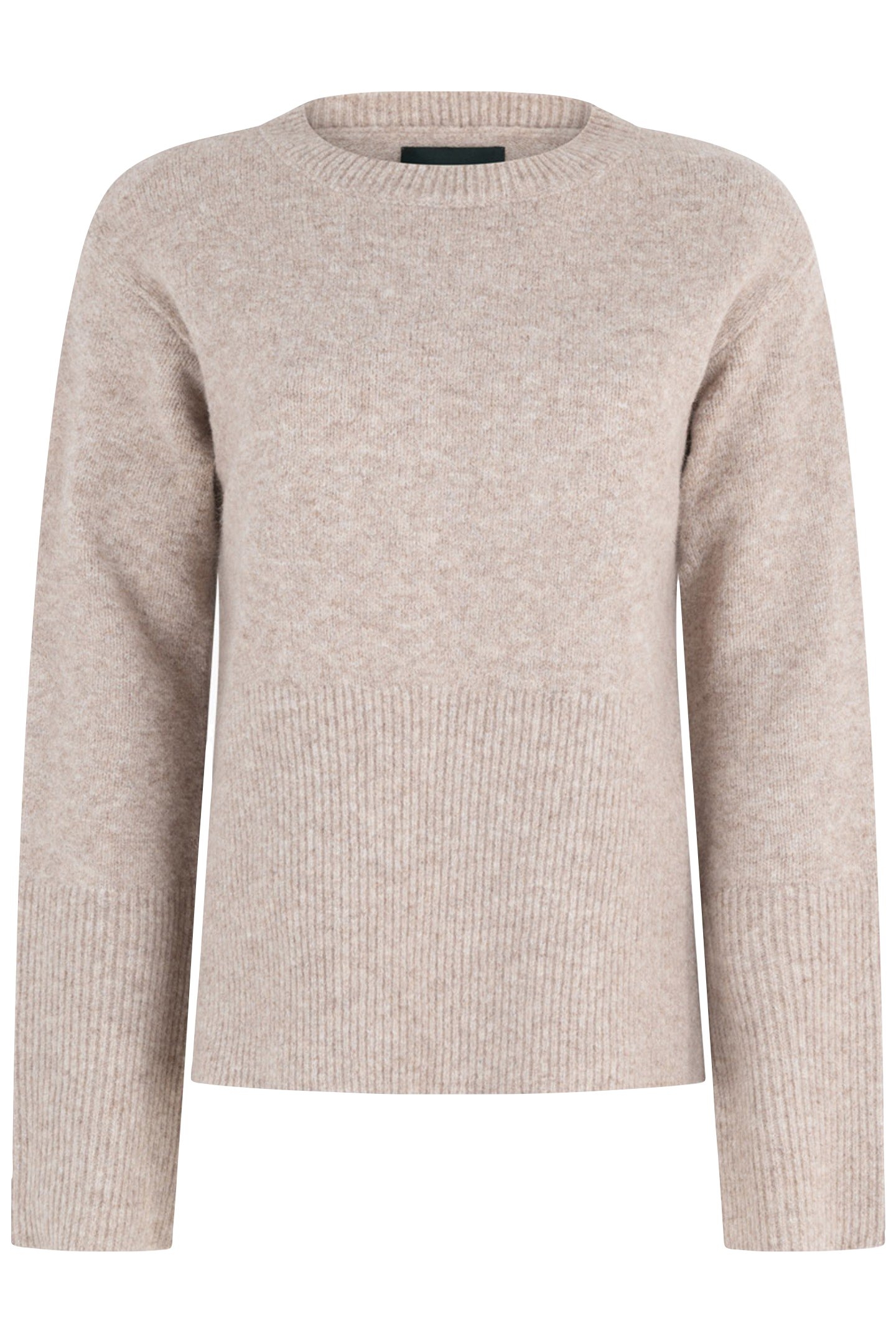 NALA KNITTED PULL LONG SLEEVE SANDALWOOD MELEE 2