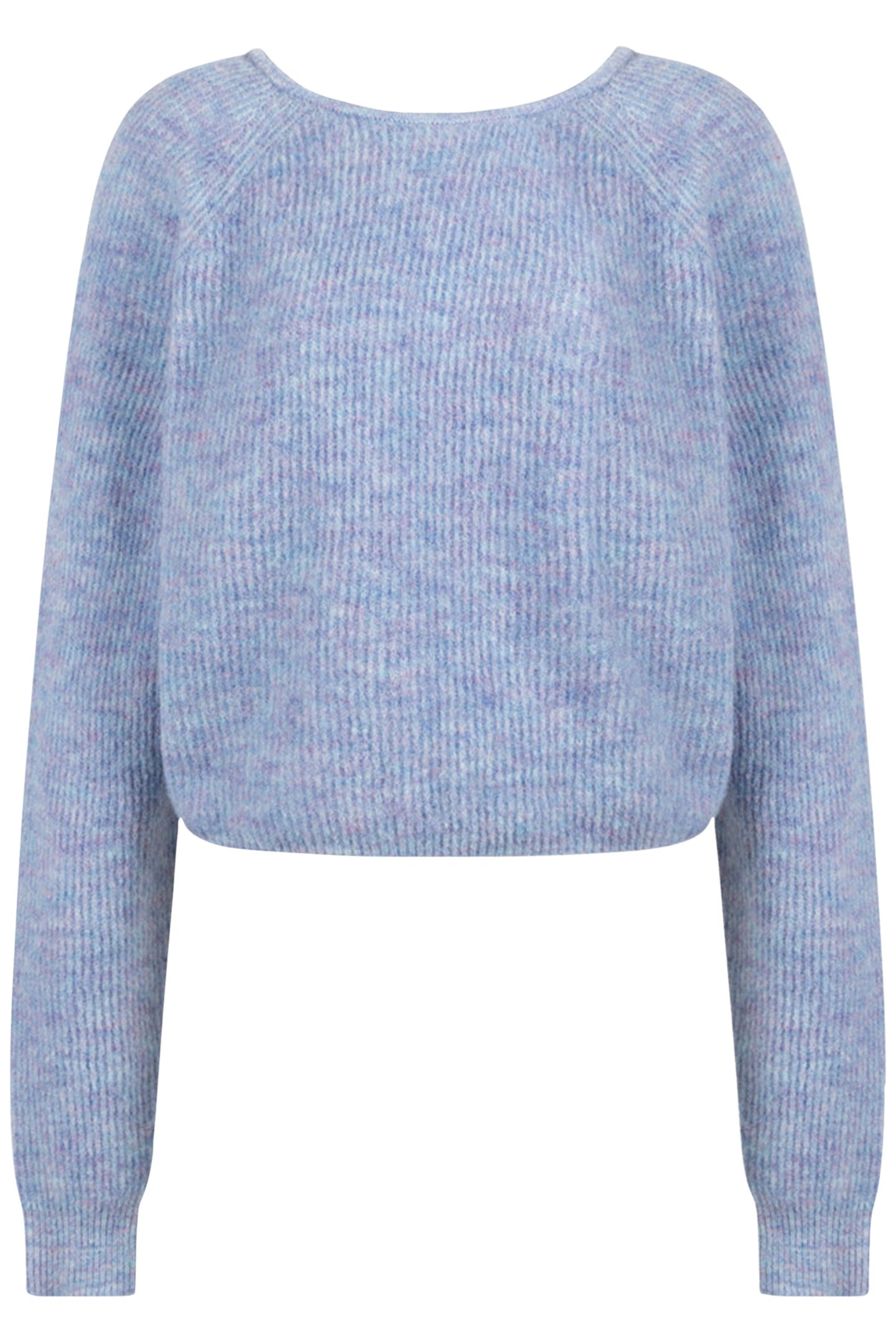 ADEA KNITTED PULL LONG SLEEVE LIGHT BLUE MELEE 1
