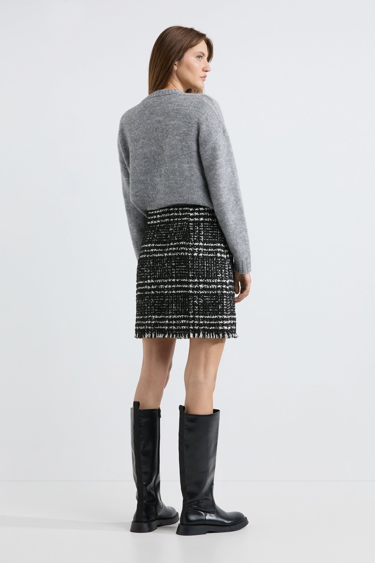 ARTHUR SKIRT PRINT BLACK 2