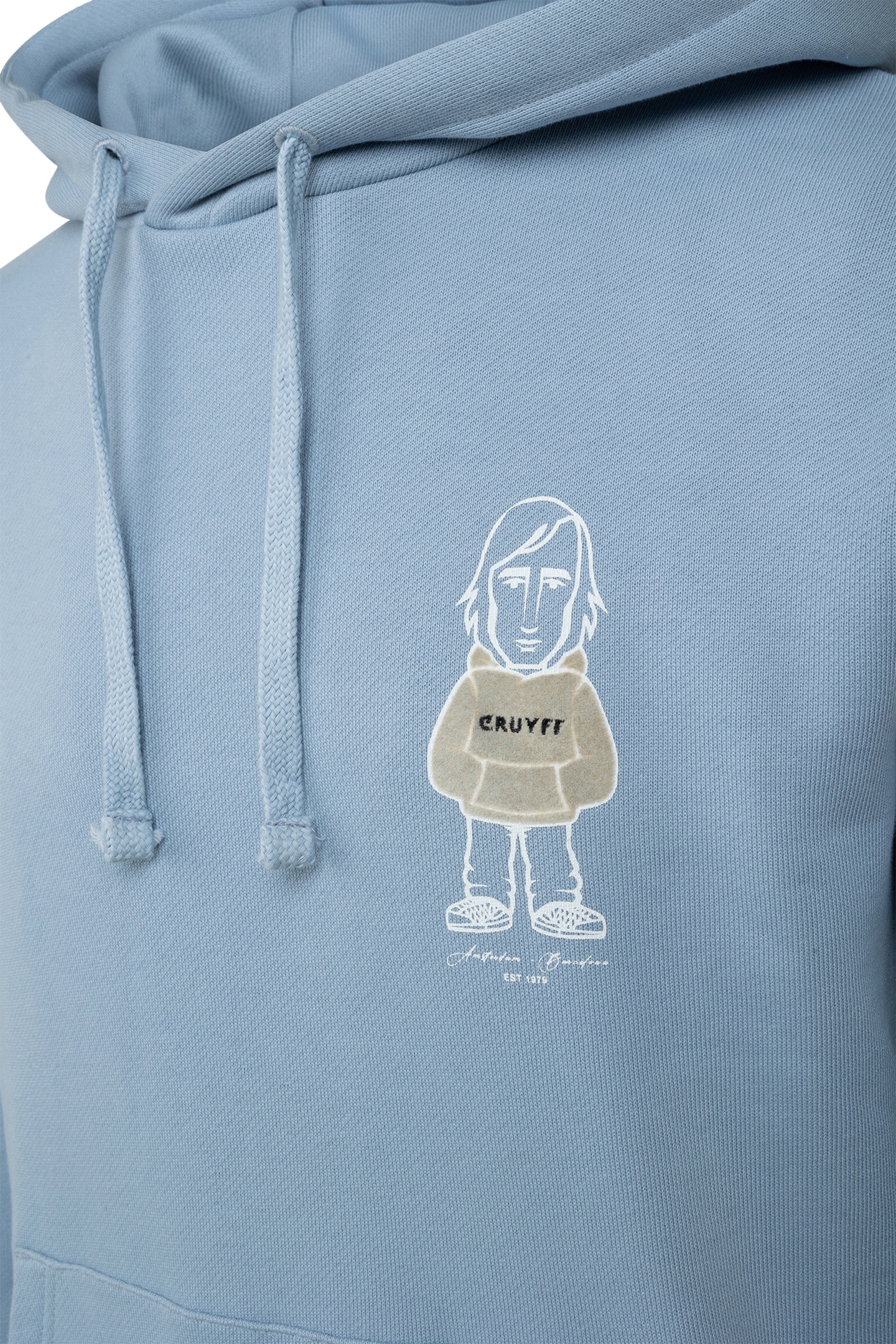 CRUYFF AVATAR HOODIE ASH BLUE 4