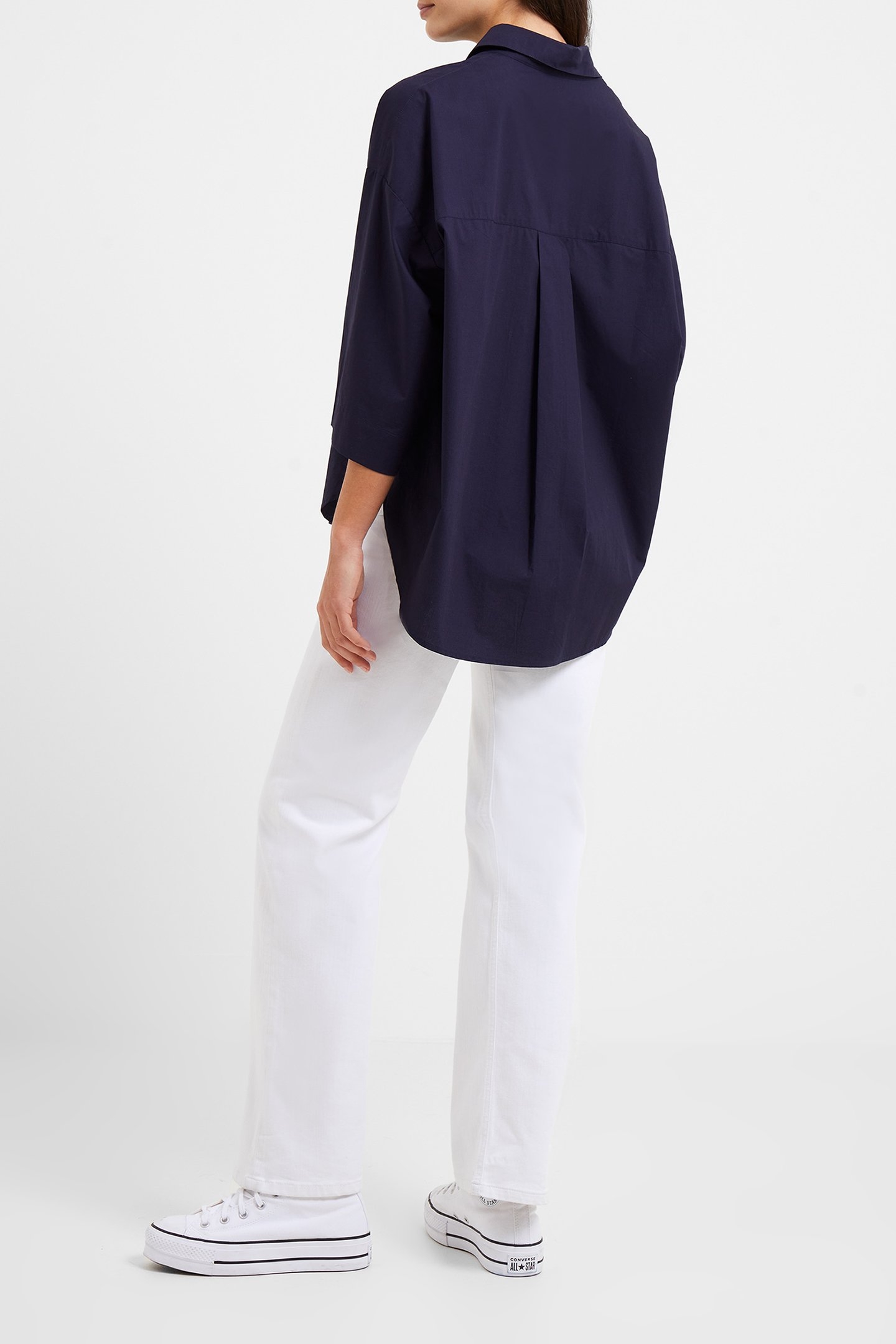 RHODES POPLIN SS POPOVER MARINE 3