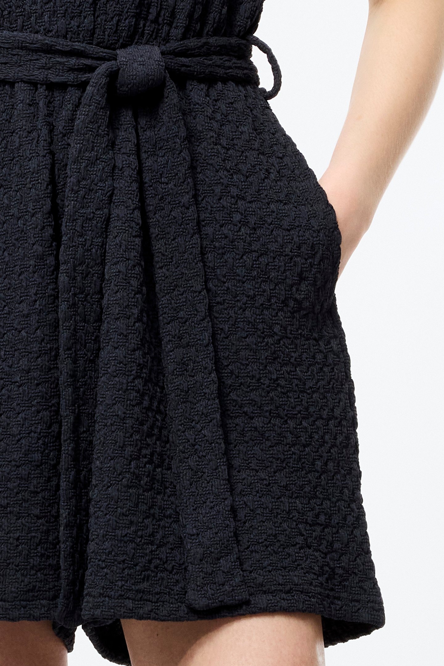 SADIE TEXTURED PLAYSUIT WASHED INK 6