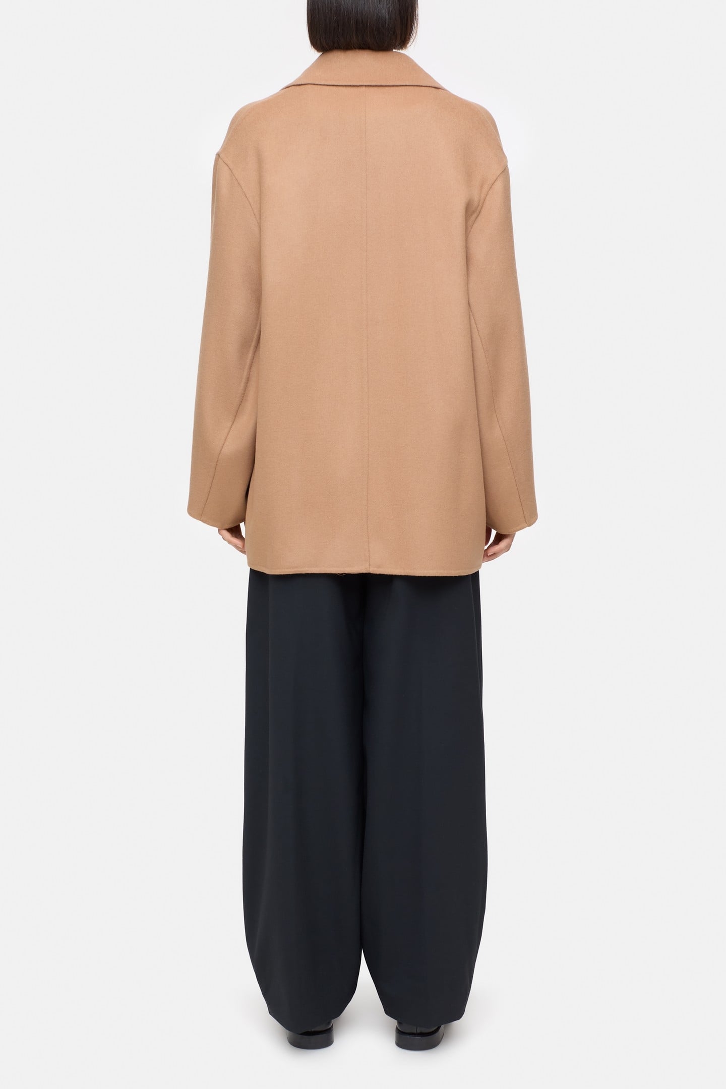 DOUBLE BREASTED COAT JACKET BISCOTTI BROWN 3