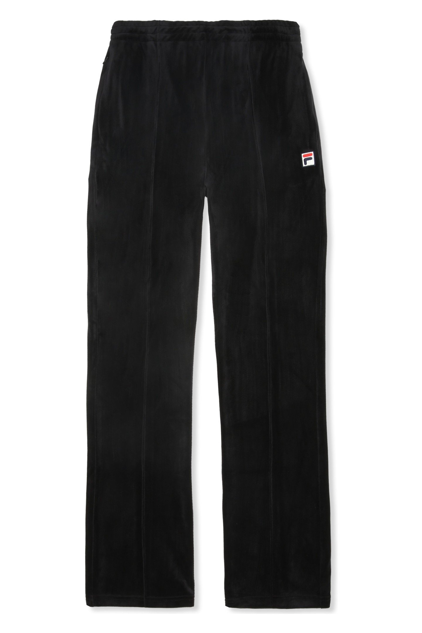 ADRIANO STRAIGHT VELOUR TRACK PANTS BLACK 5