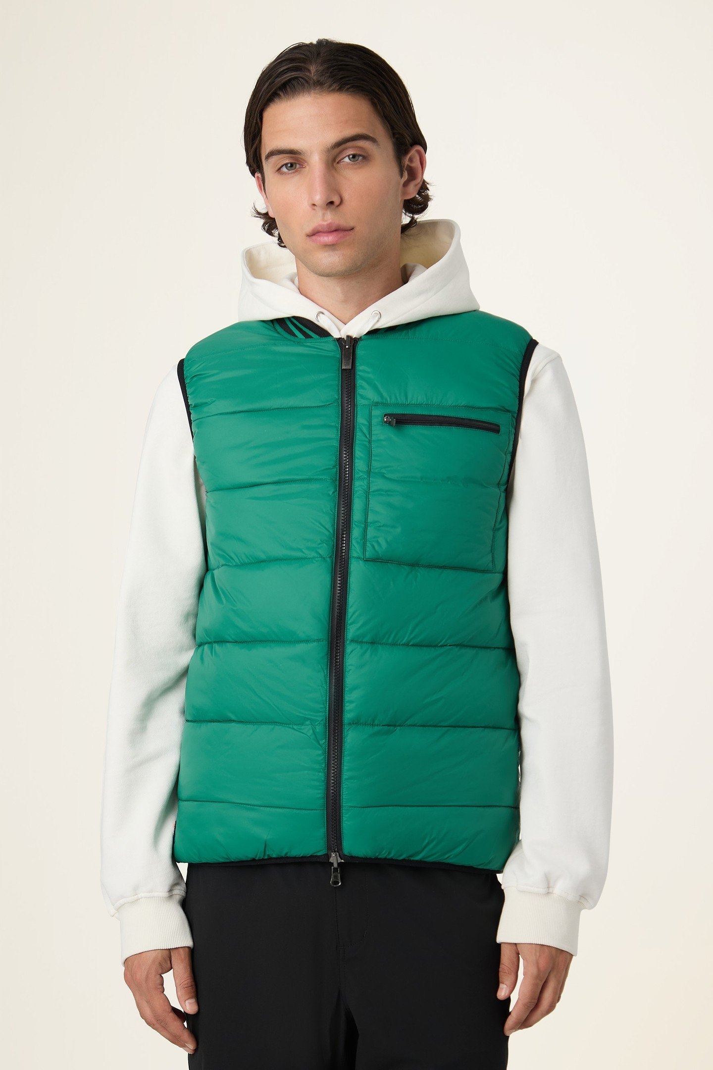 MILANO REGULAR REVERSIBLE LIGHTWEIGHT VEST BLACK 3