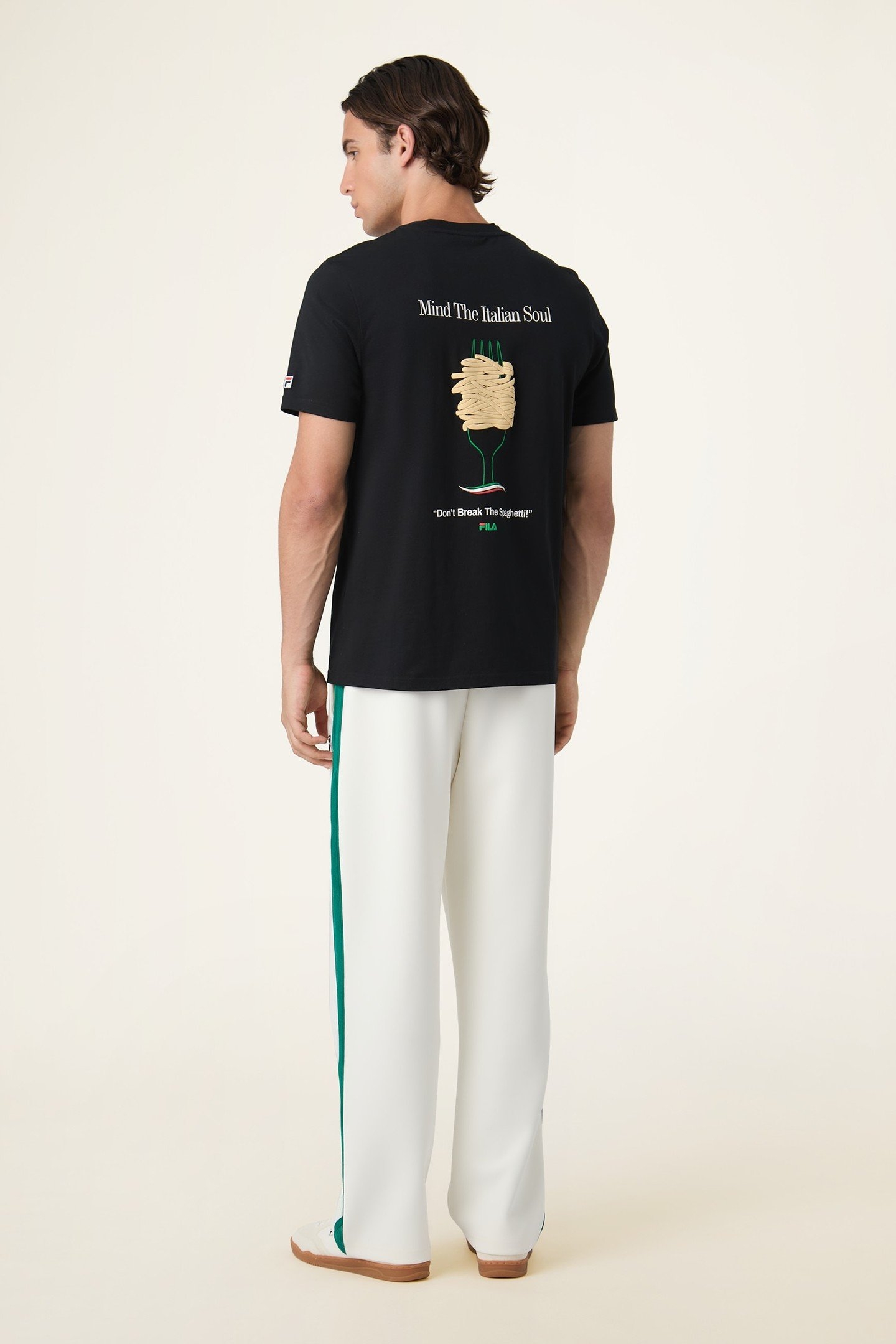 COMO RELAXED TAPED TRACK PANTS EGRET 3