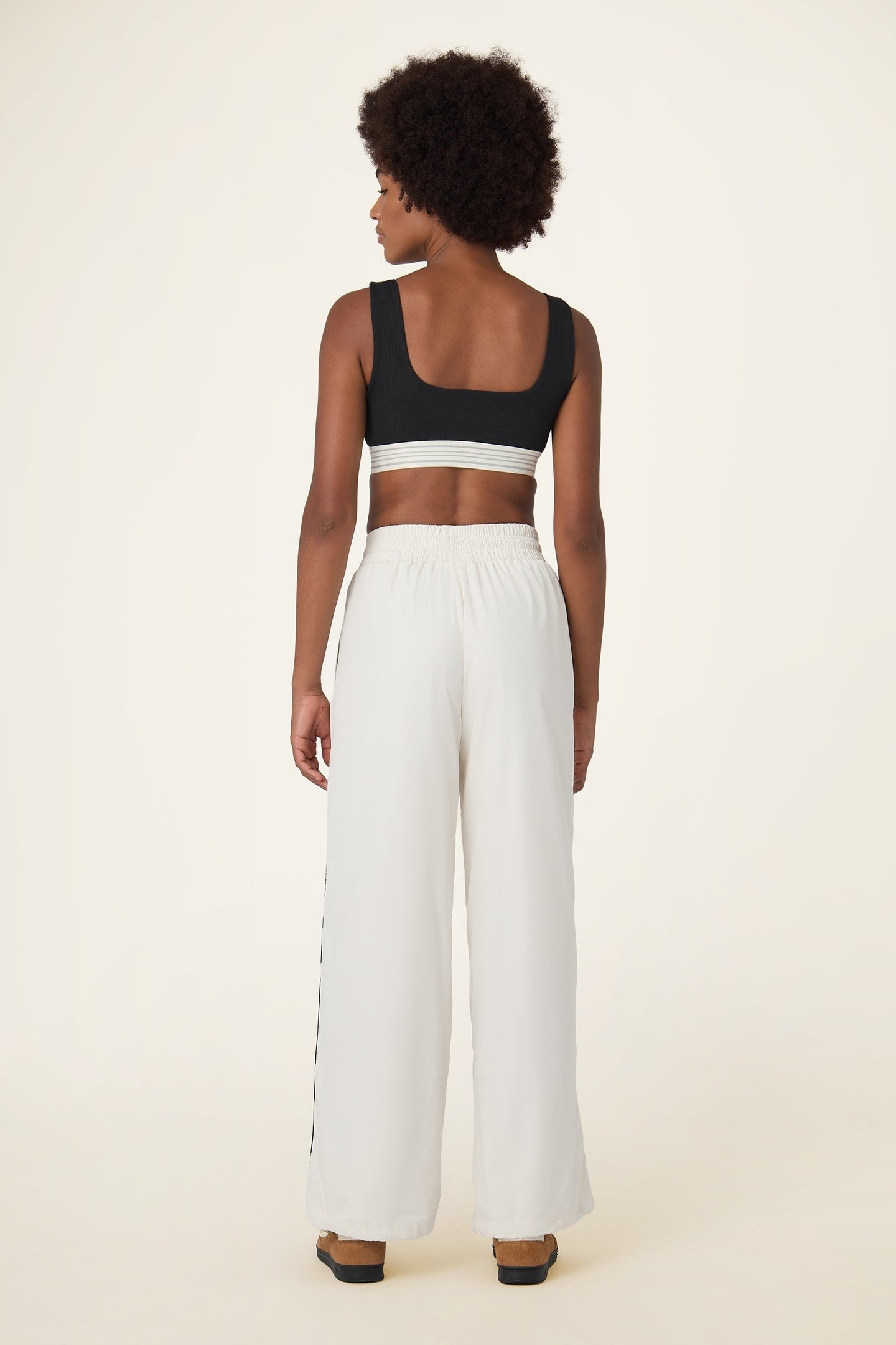 SAN SIRO WIDE WOVEN TRACK PANTS EGRET 2