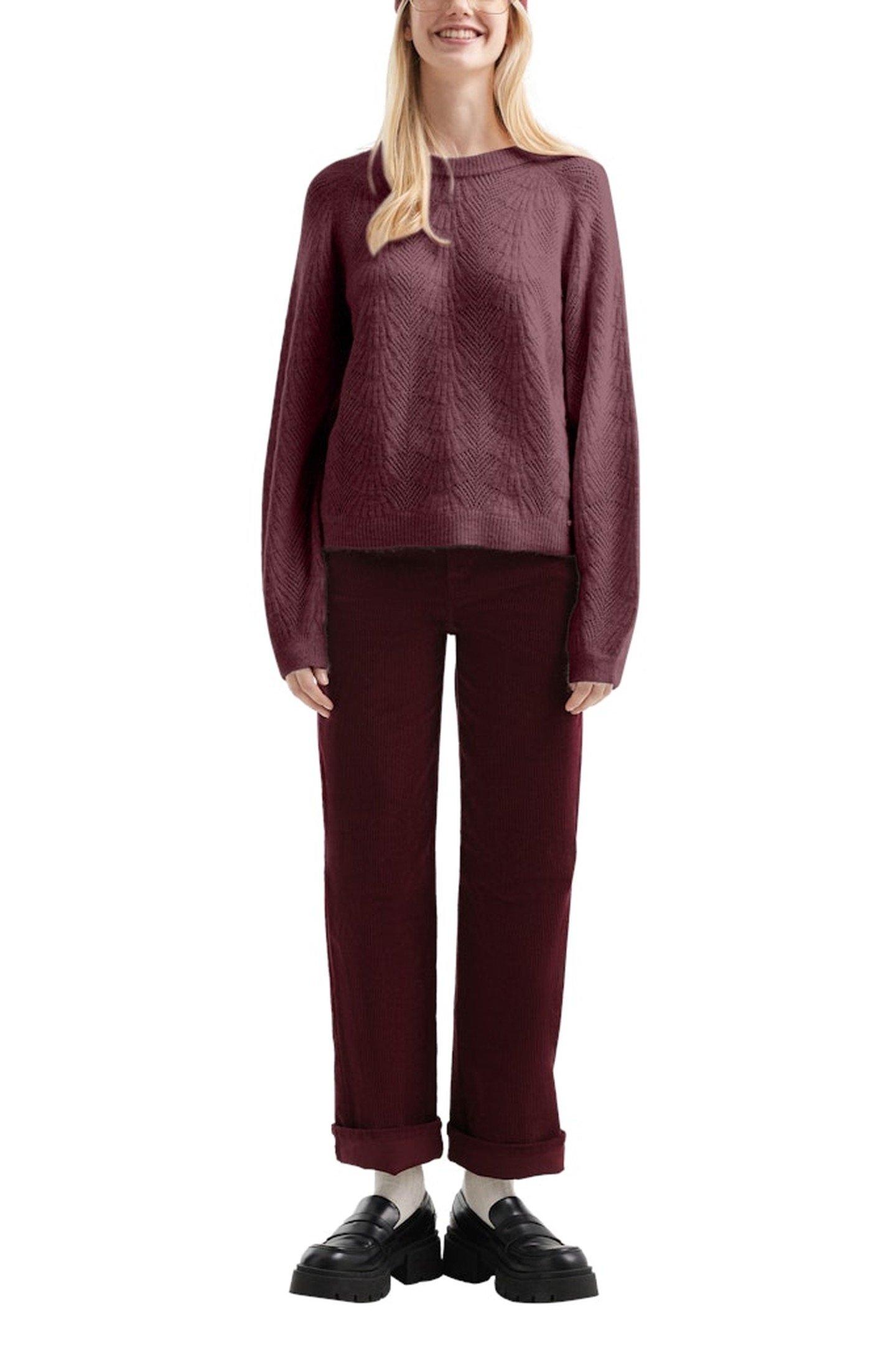 S.OLIVER-QS PULLOVER BURGUNDY 4