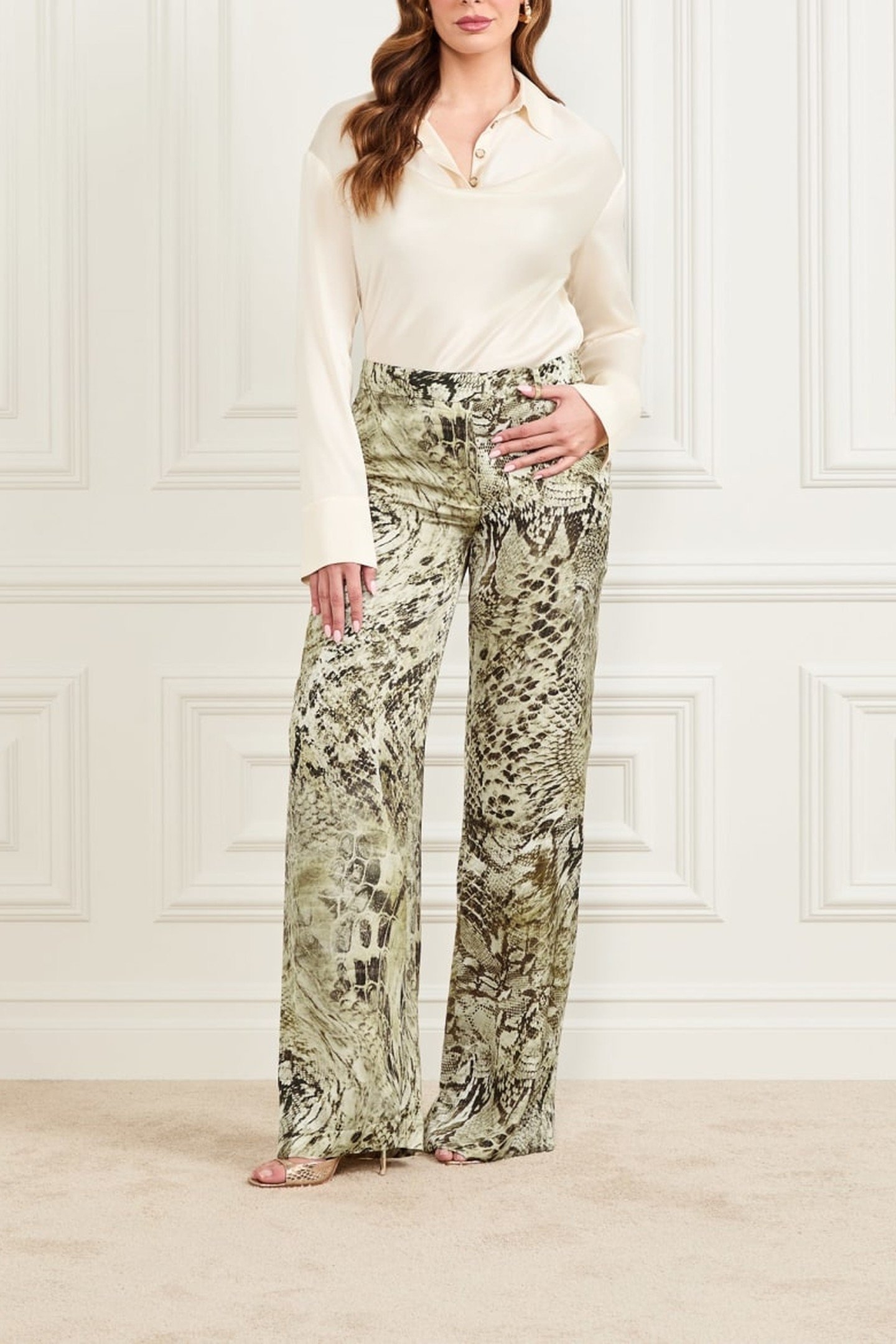 GISELLE STRAIGHT PAN JUMBLE SKIN PRINT 2